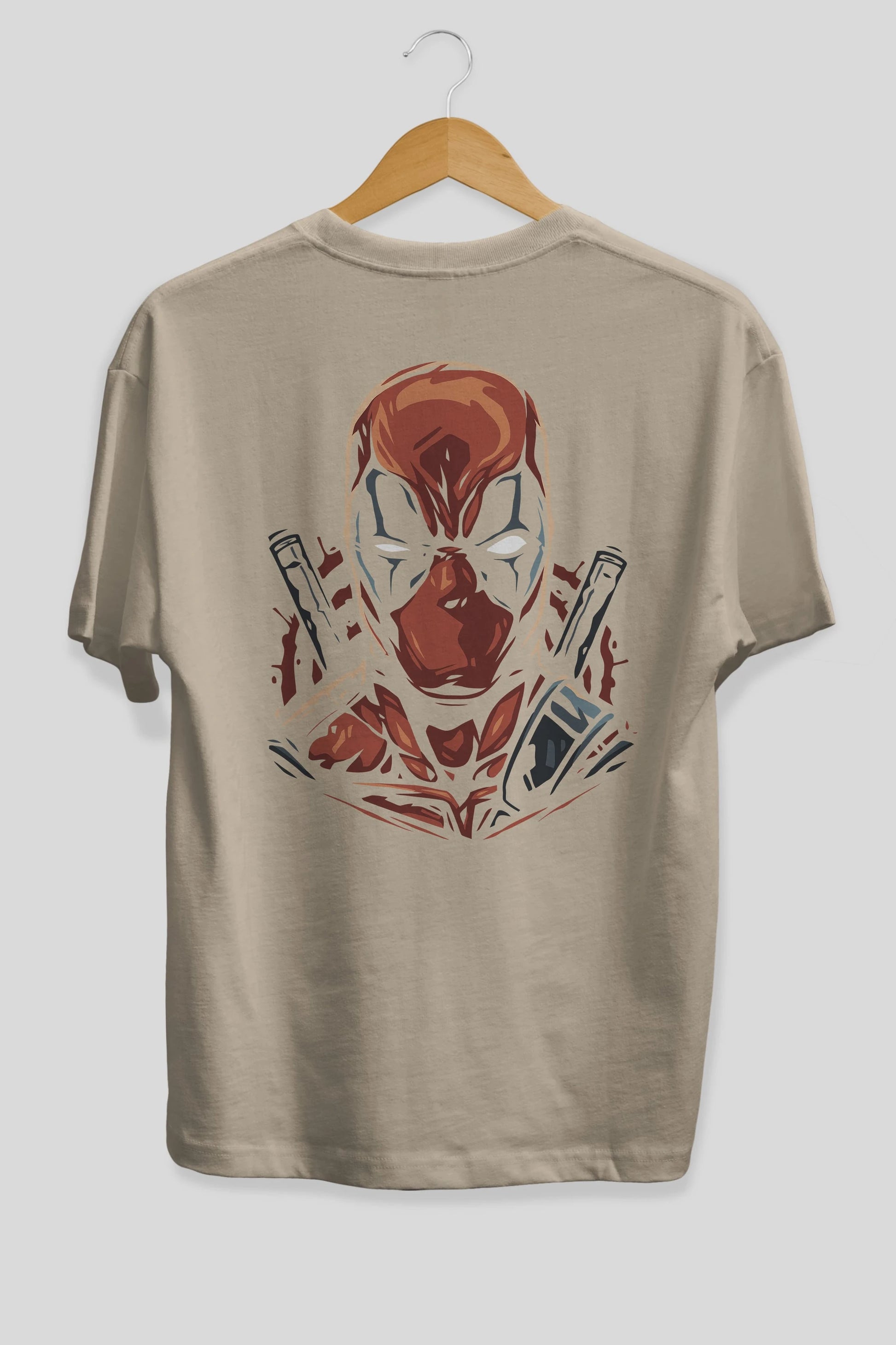 Deadpool (10) Arka Baskılı Oversize t-shirt Erkek Kadın Unisex %100 Pamuk Bisiklet Yaka tişort
