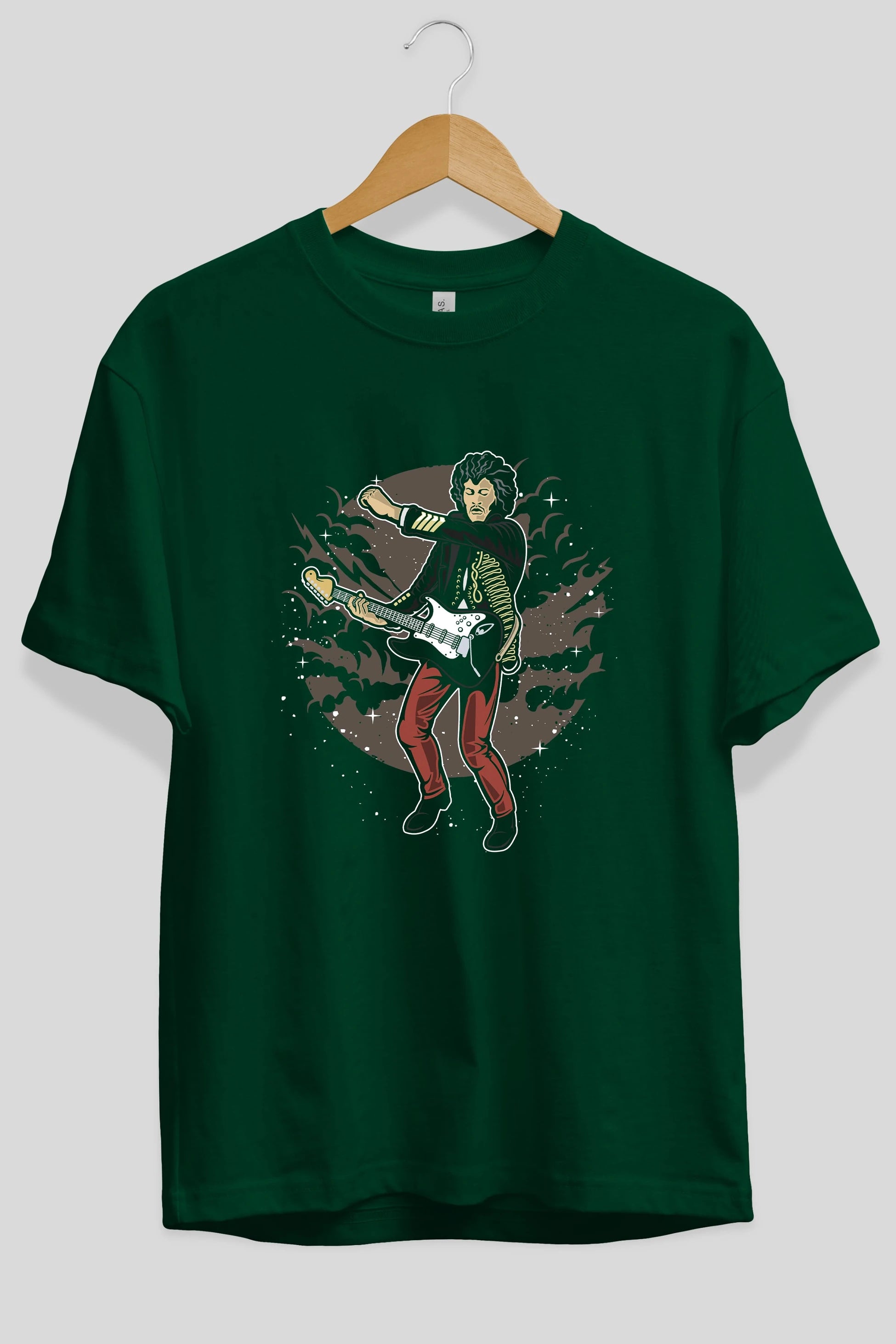 JIMMY HENDRIX Ön Baskılı Oversize t-shirt Erkek Kadın Unisex %100 Pamuk tişort