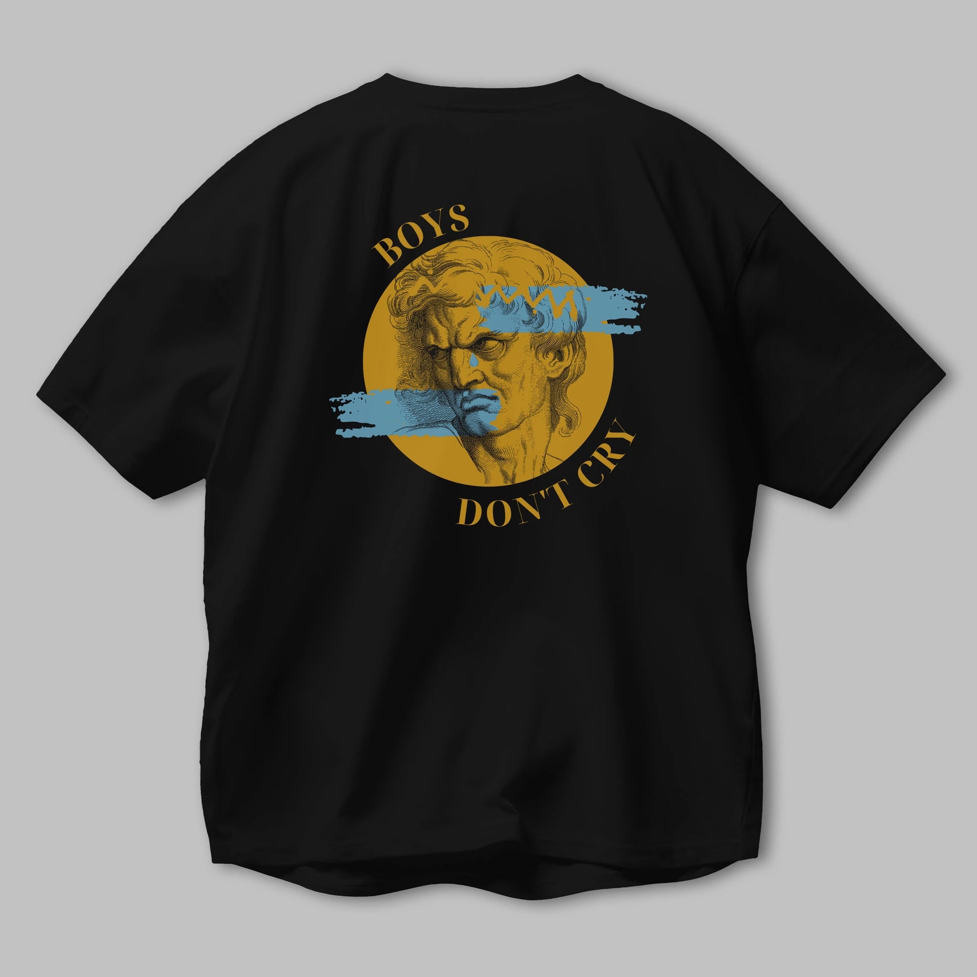 Boys Don't Cry Yazılı Arka Baskılı Oversize t-shirt Erkek Kadın Unisex