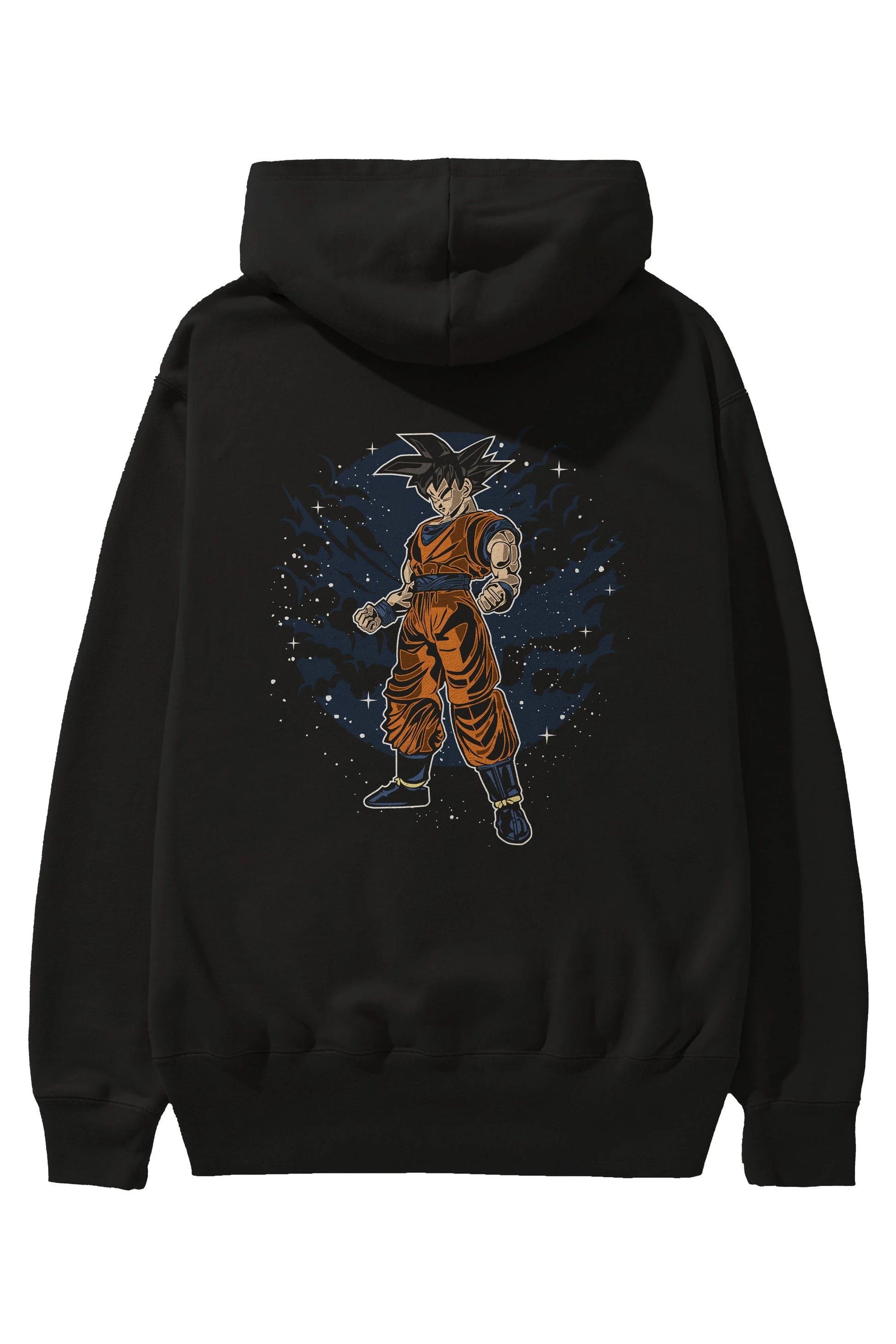 GOKU Arka Baskılı Hoodie Oversize Kapüşonlu Sweatshirt Erkek Kadın Unisex