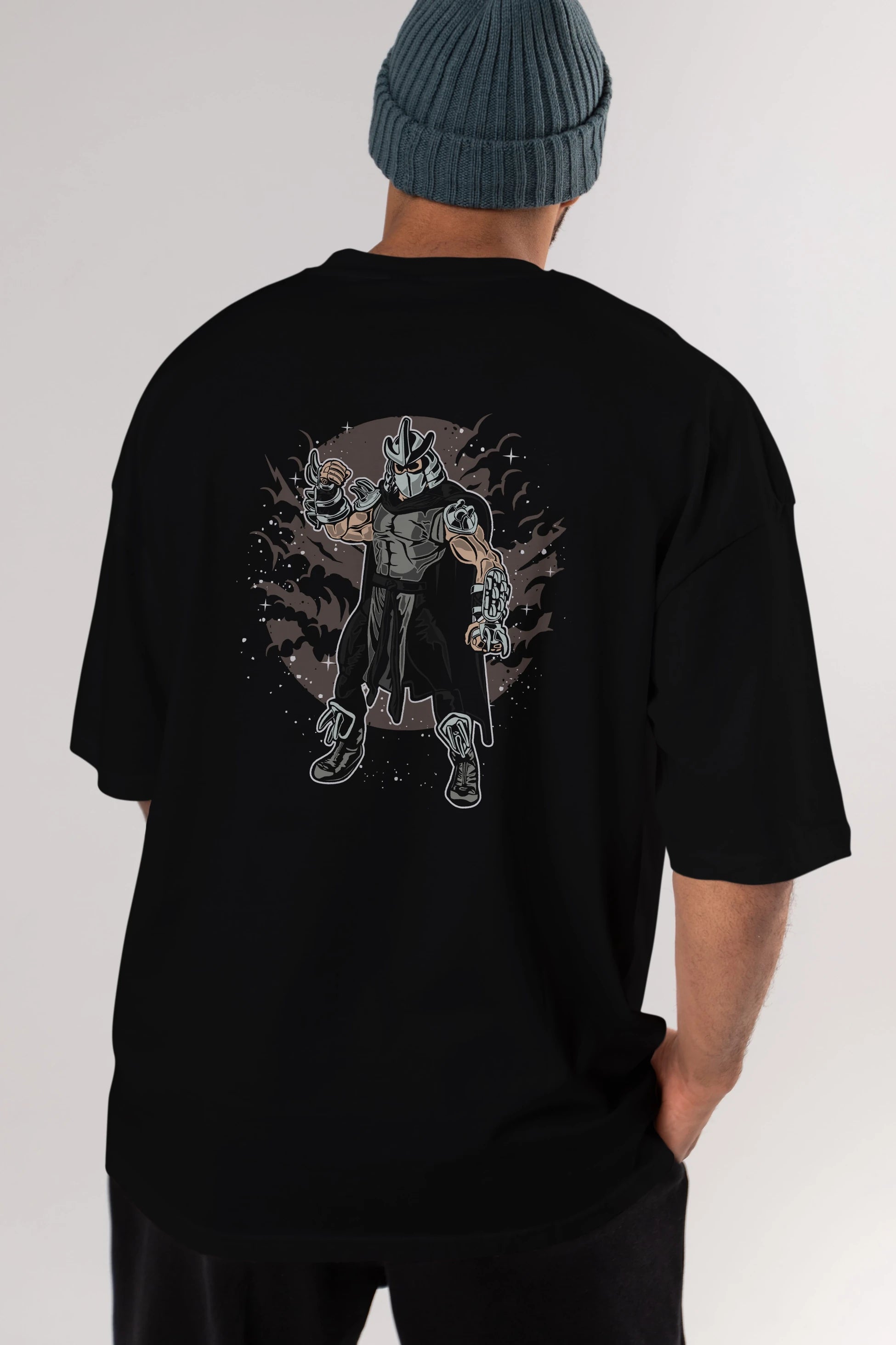 SHREDDER Arka Baskılı Oversize t-shirt Erkek Kadın Unisex %100 Pamuk