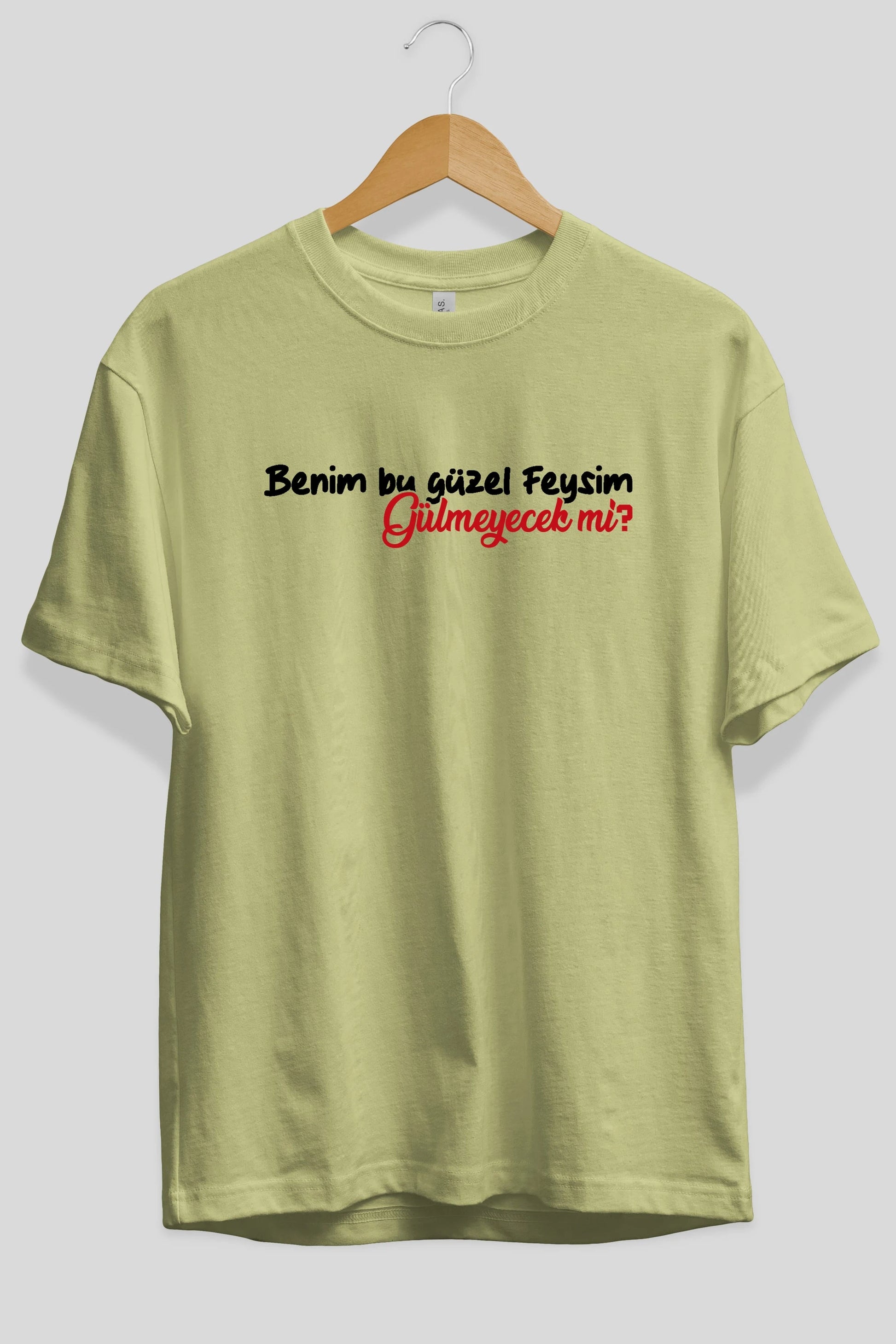 Benim Bu Güzel Feysim Ön Baskılı Oversize t-shirt %100 pamuk Erkek Kadın Unisex