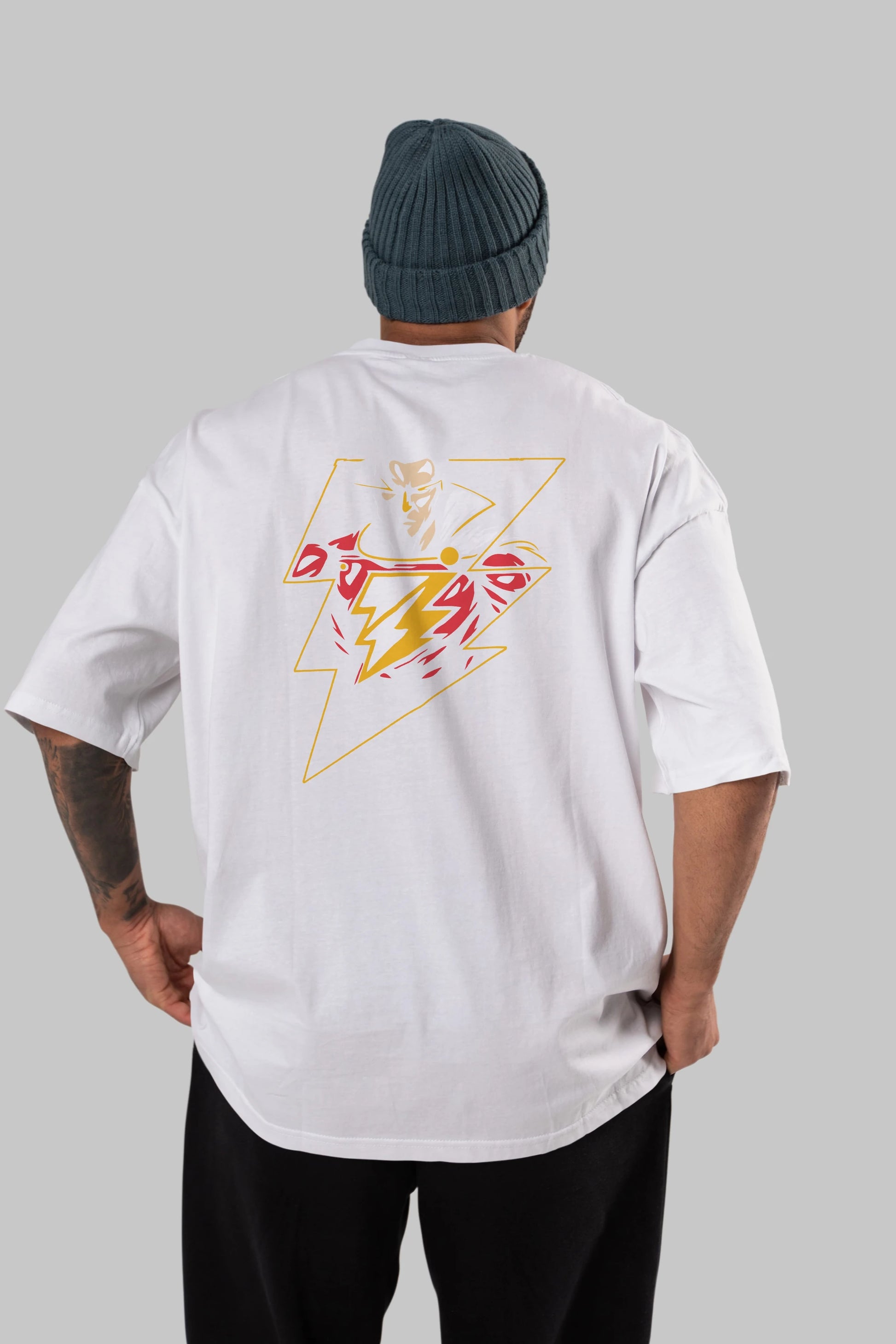 Flash Avengers (3) Arka Baskılı Oversize t-shirt Erkek Kadın Unisex %100 Pamuk Bisiklet Yaka tişort
