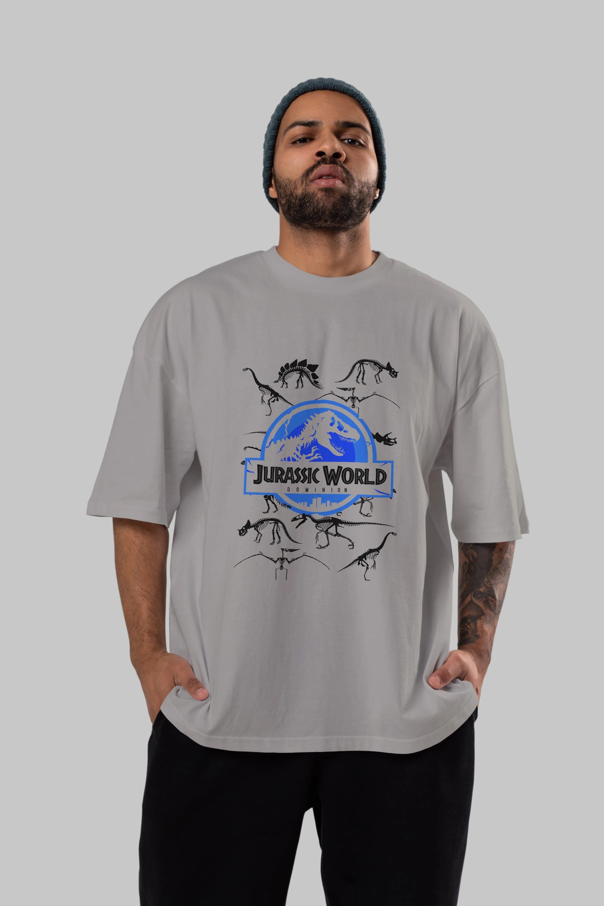 Jurassic Park (5) Ön Baskılı Oversize t-shirt Erkek Kadın Unisex %100 Pamuk Bisiklet Yaka tişort