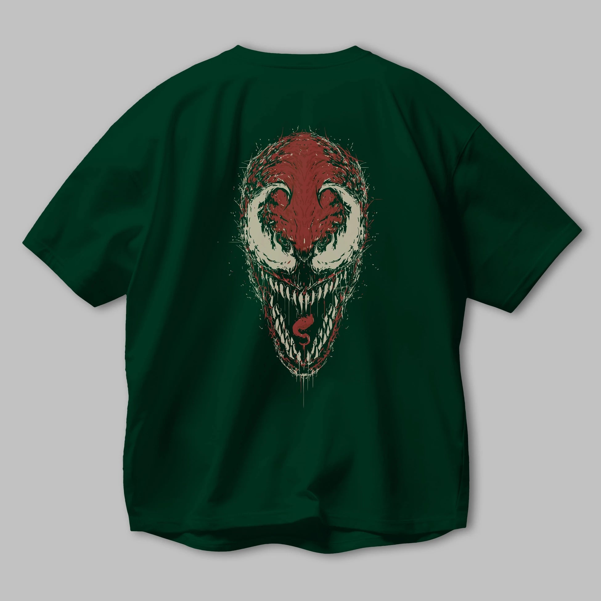 Venom (12) Arka Baskılı Oversize t-shirt Erkek Kadın Unisex %100 Pamuk Bisiklet Yaka tişort