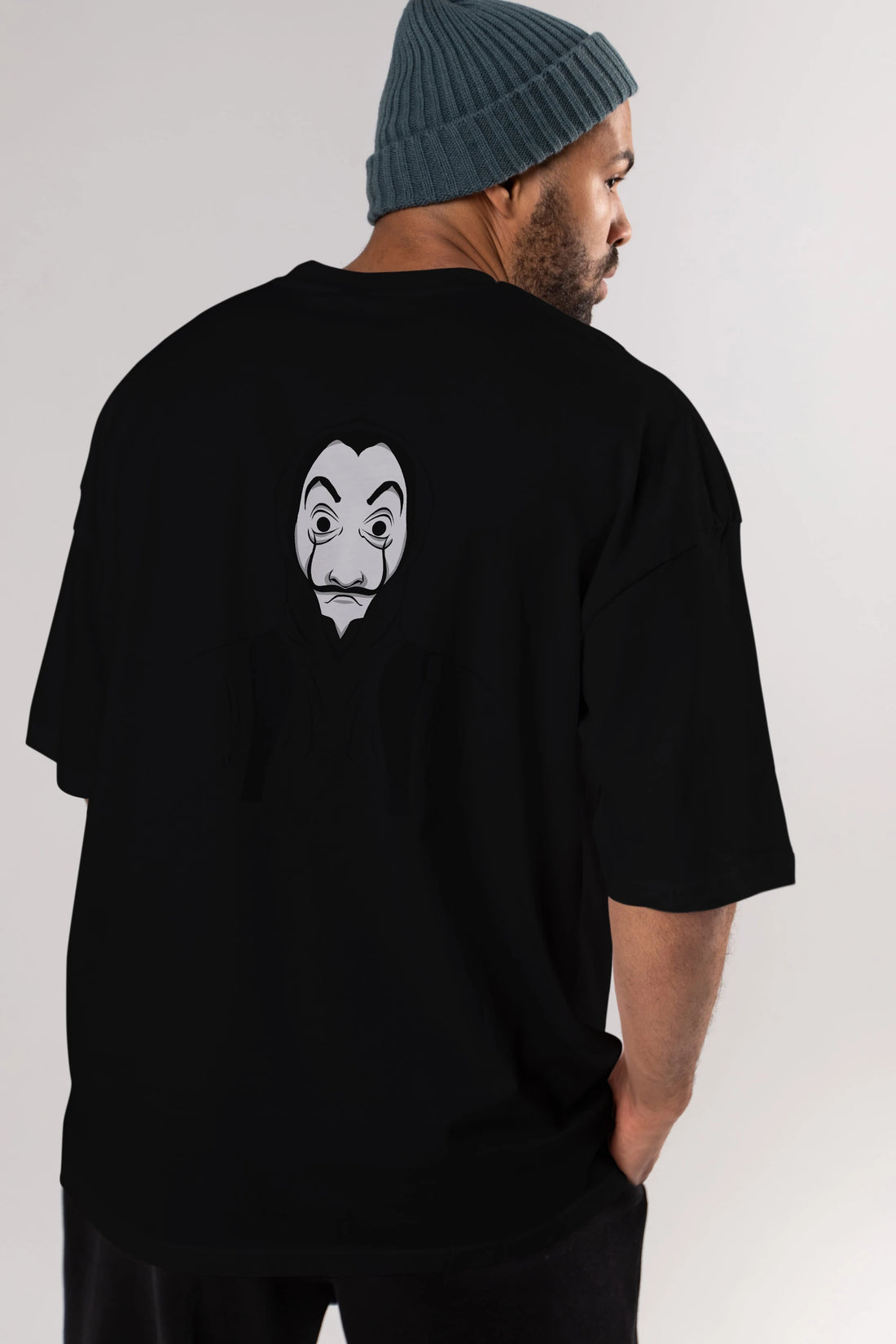 La Casa De Papel (7) Arka Baskılı Oversize t-shirt Erkek Kadın Unisex %100 Pamuk Bisiklet Yaka tişort