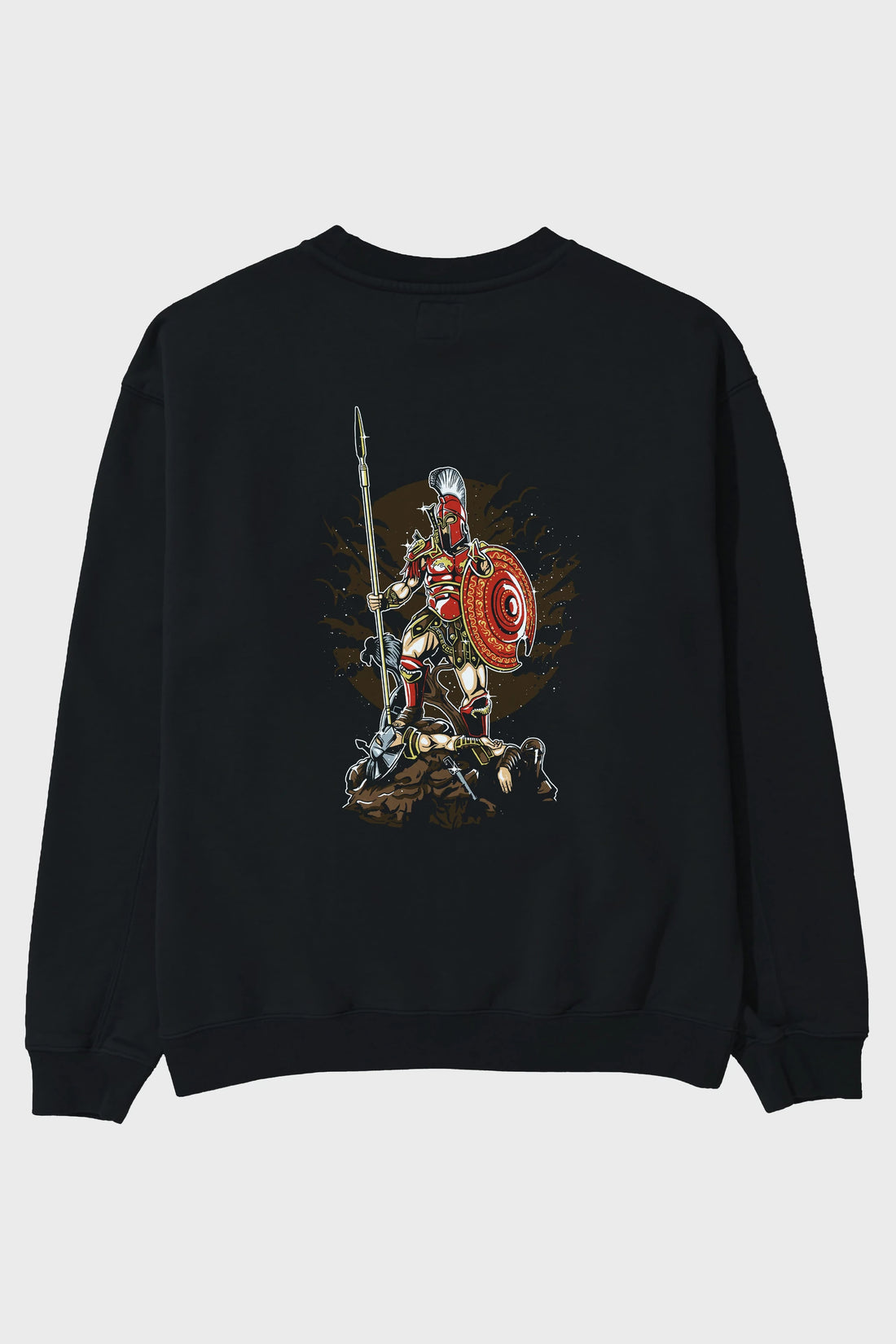 Sparta Arka Baskılı Oversize Sweatshirt Erkek Kadın Unisex