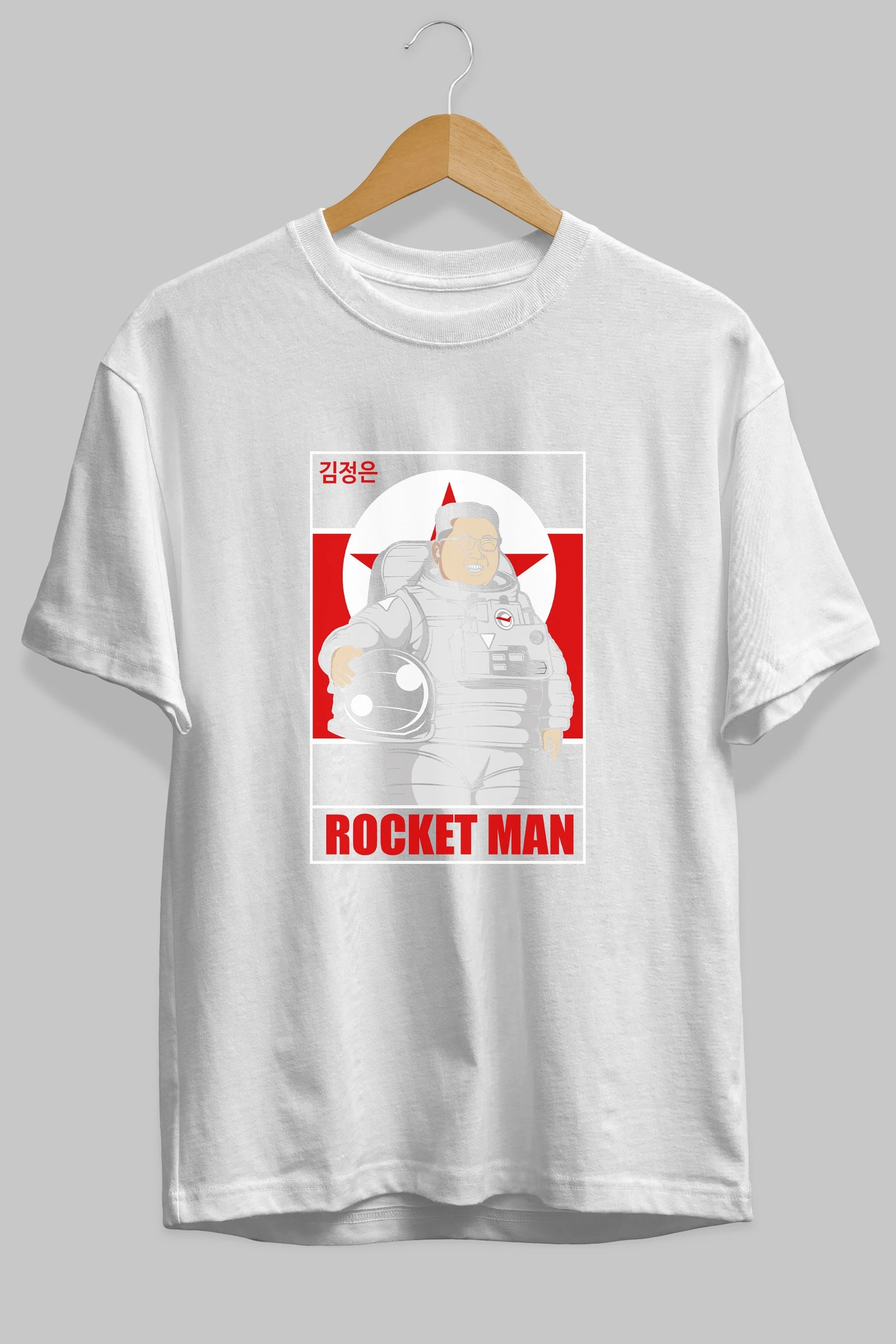 Astronot Kim Ön Baskılı Oversize t-shirt Erkek Kadın Unisex %100 Pamuk tişort