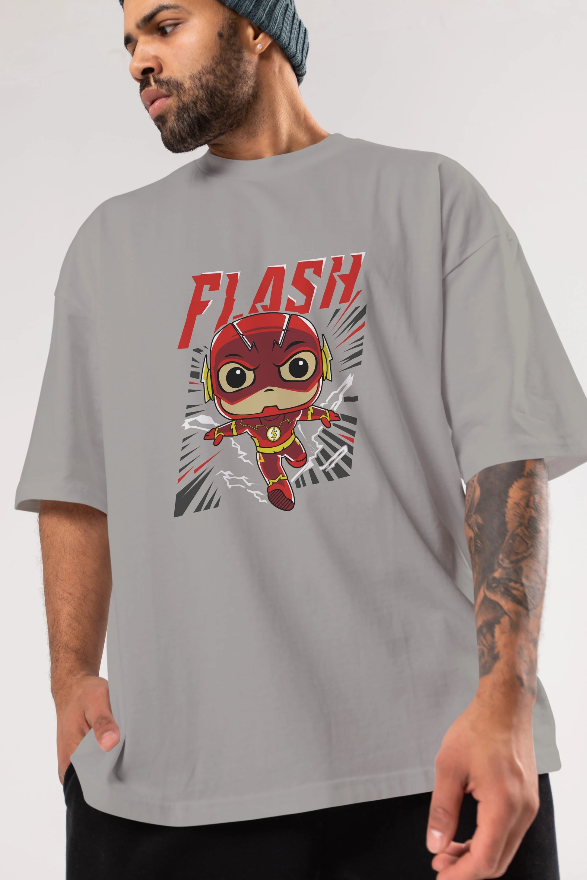 Flash Avengers (4) Ön Baskılı Oversize t-shirt Erkek Kadın Unisex %100 Pamuk Bisiklet Yaka tişort