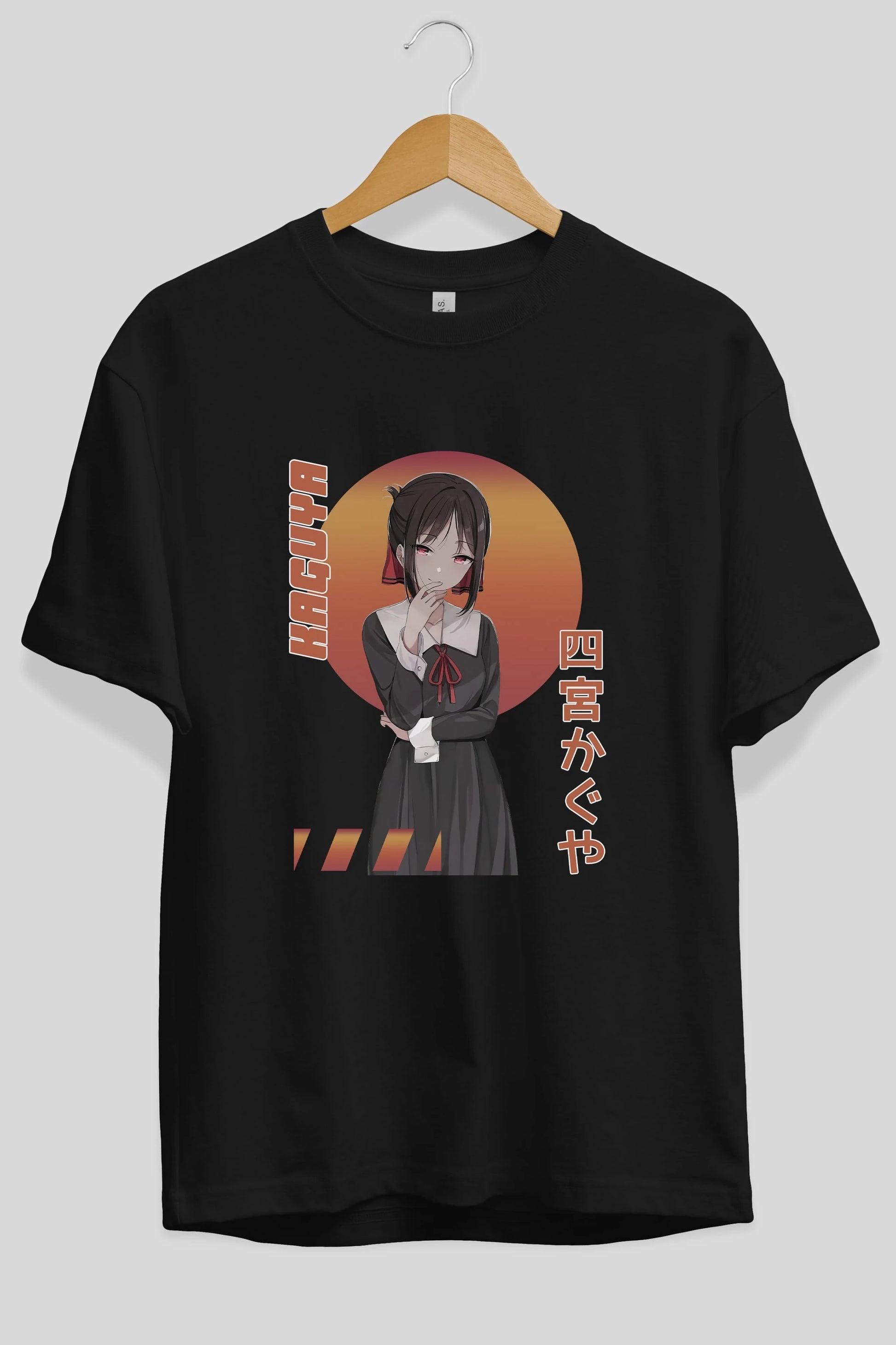 Kaguya Shinomiya 5 Anime Ön Baskılı Oversize t-shirt %100 pamuk Erkek Kadın Unisex
