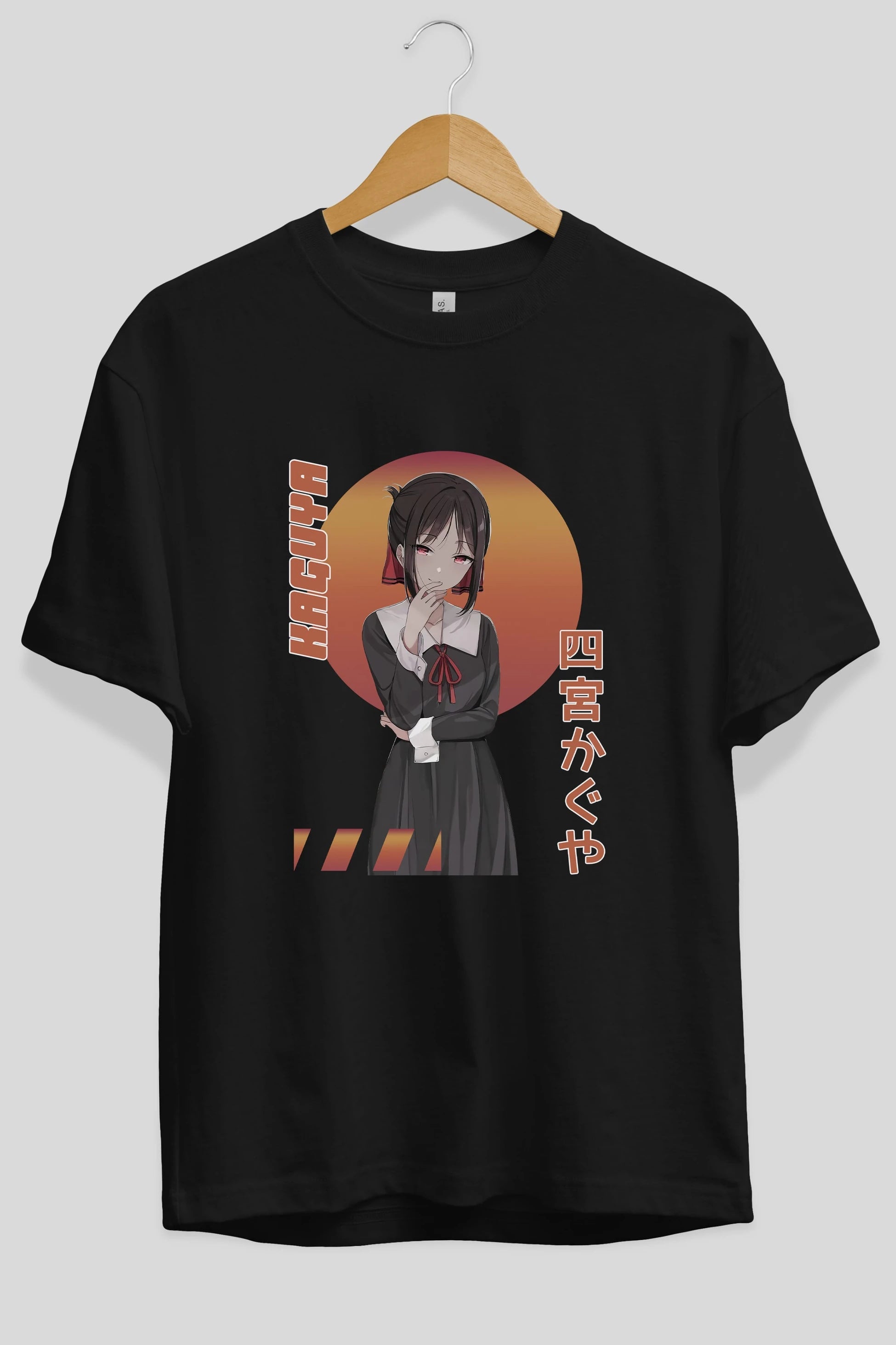Kaguya Shinomiya 5 Anime Ön Baskılı Oversize t-shirt %100 pamuk Erkek Kadın Unisex