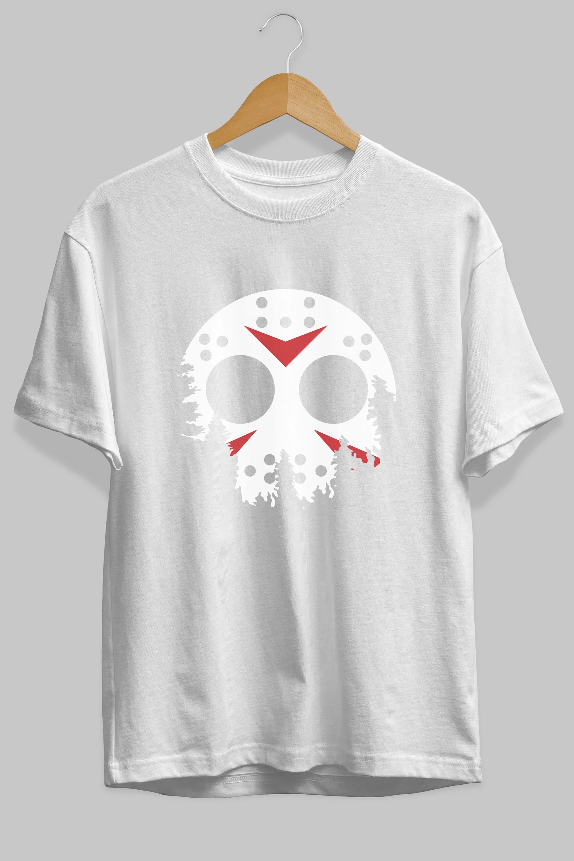 Jason Moon Ön Baskılı Oversize t-shirt %100 pamuk Erkek Kadın Unisex