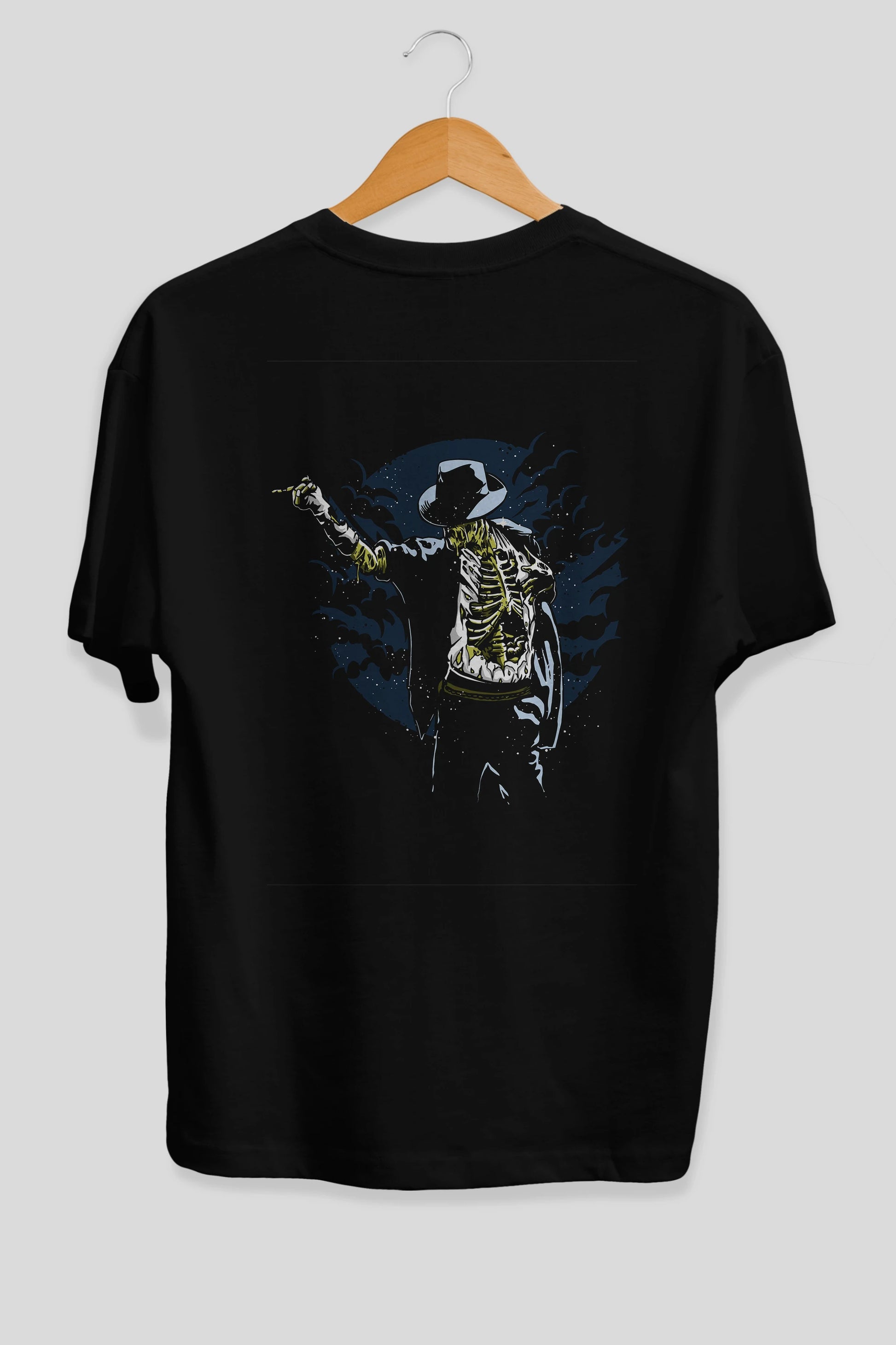 Zombie Pop Arka Baskılı Oversize t-shirt Erkek Kadın Unisex %100 Pamuk