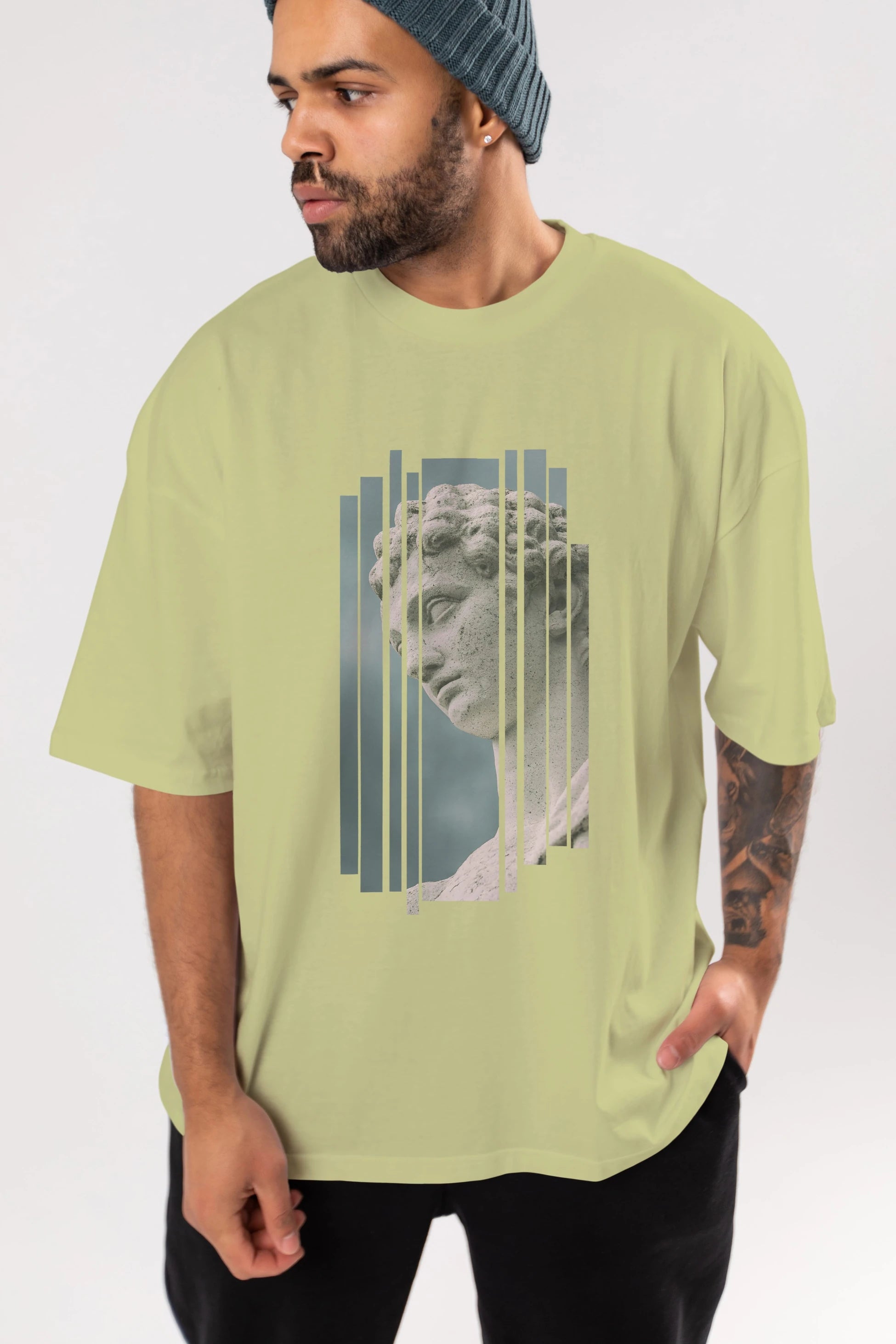 Aesthetic Sculpture Art Ön Baskılı Oversize t-shirt Erkek Kadın Unisex