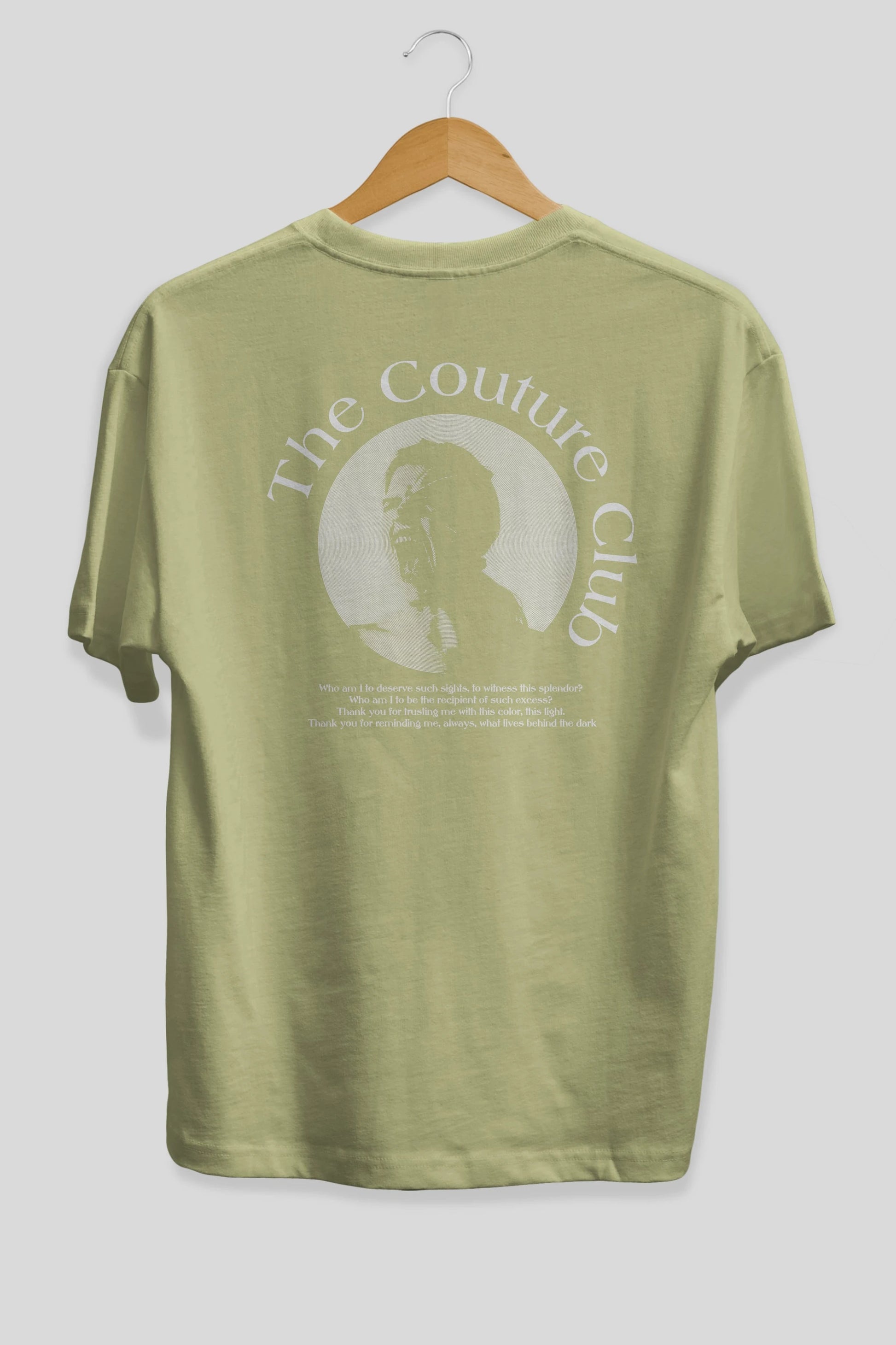 The Couture Club Arka Baskılı Oversize t-shirt Erkek Kadın Unisex