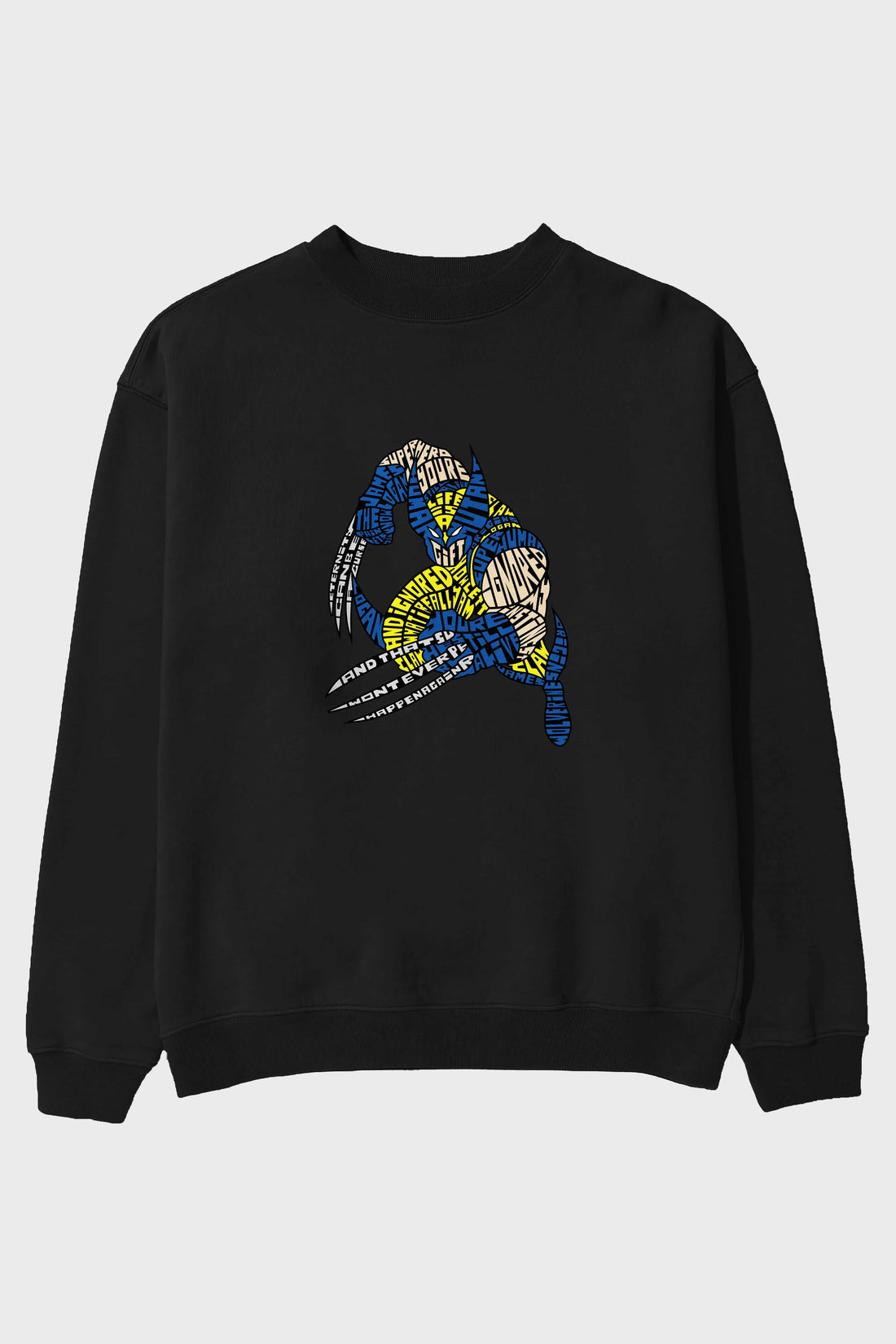 Logan Ön Baskılı Oversize Sweatshirt Erkek Kadın Unisex