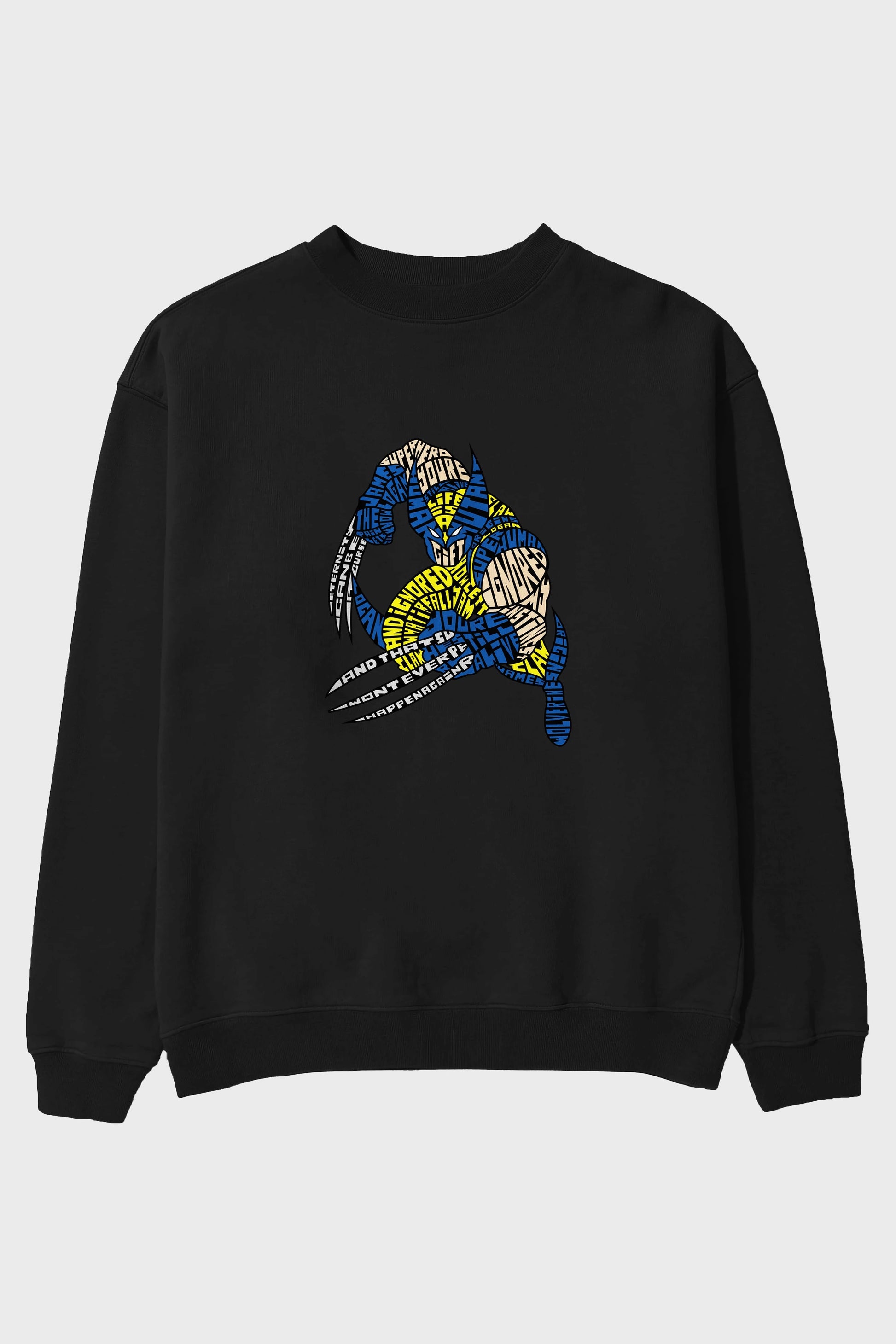 Logan Ön Baskılı Oversize Sweatshirt Erkek Kadın Unisex