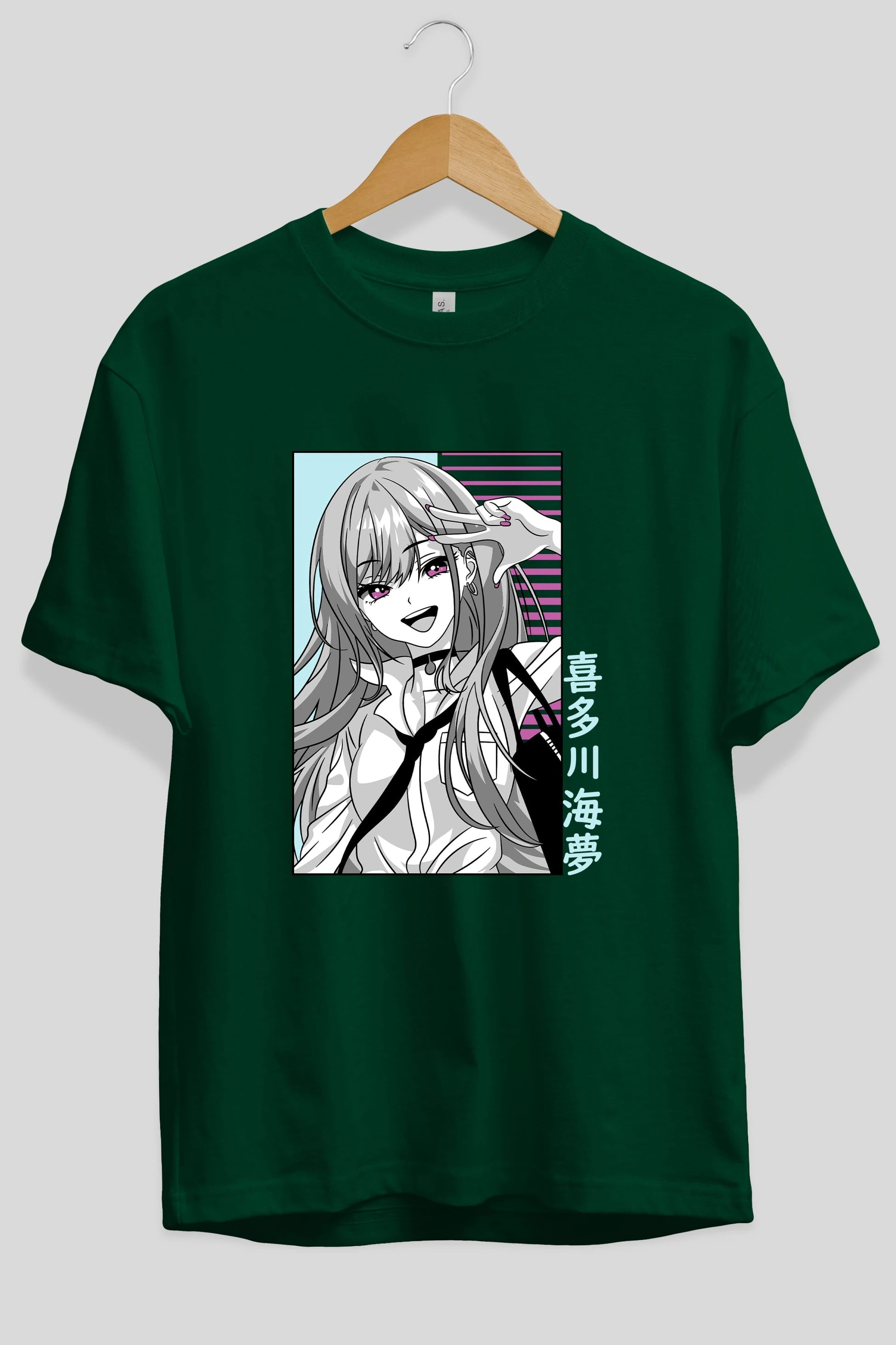 Marin Kitagawa 1 Anime Ön Baskılı Oversize t-shirt %100 pamuk Erkek Kadın Unisex