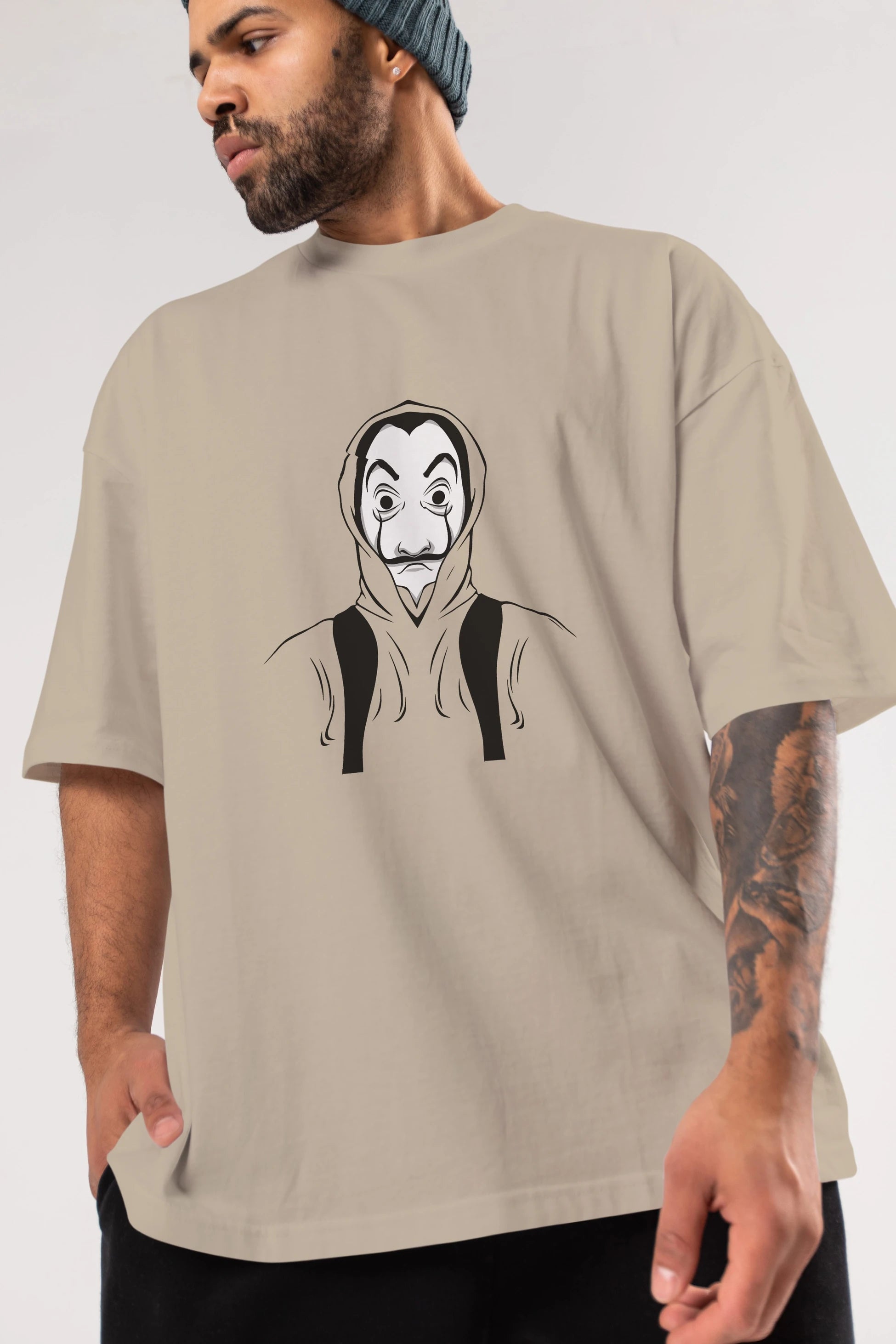 La Casa De Papel (7) Ön Baskılı Oversize t-shirt Erkek Kadın Unisex %100 Pamuk Bisiklet Yaka tişort