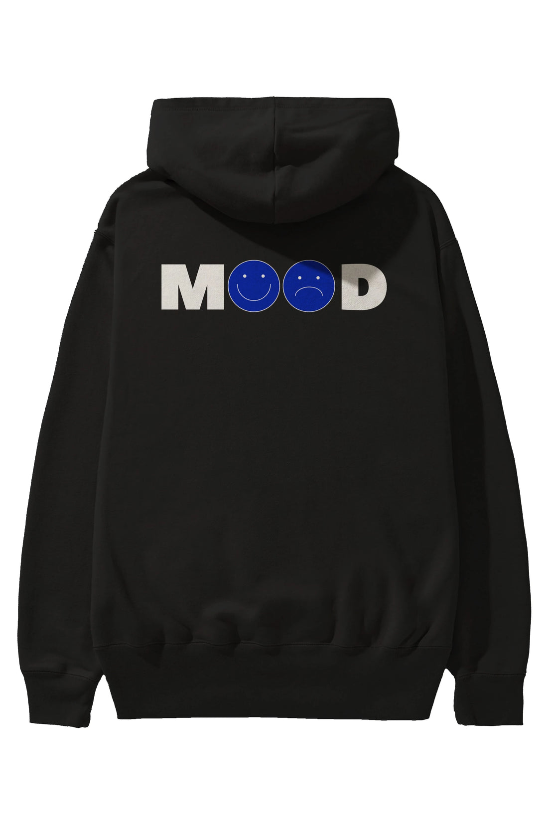 Mood Arka Baskılı Oversize Hoodie Kapüşonlu Sweatshirt Erkek Kadın Unisex