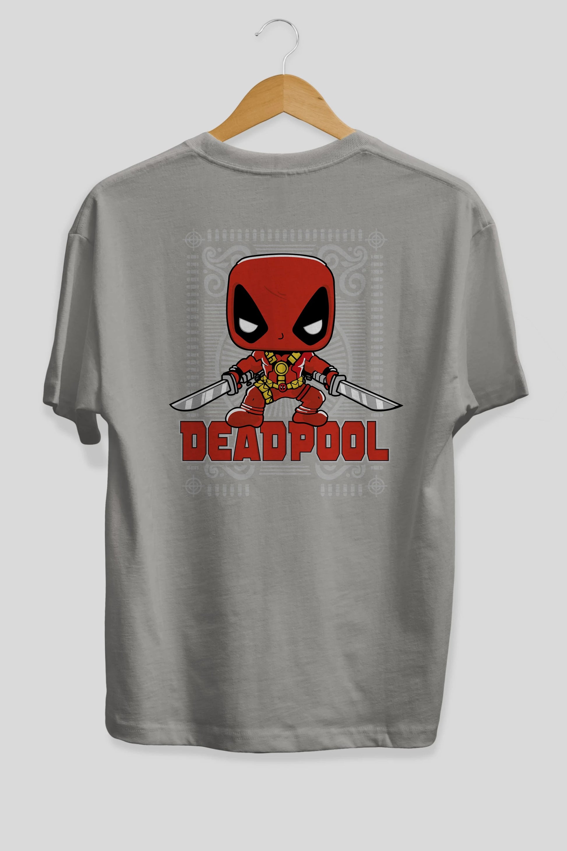 Deadpool (17) Arka Baskılı Oversize t-shirt Erkek Kadın Unisex %100 Pamuk Bisiklet Yaka tişort