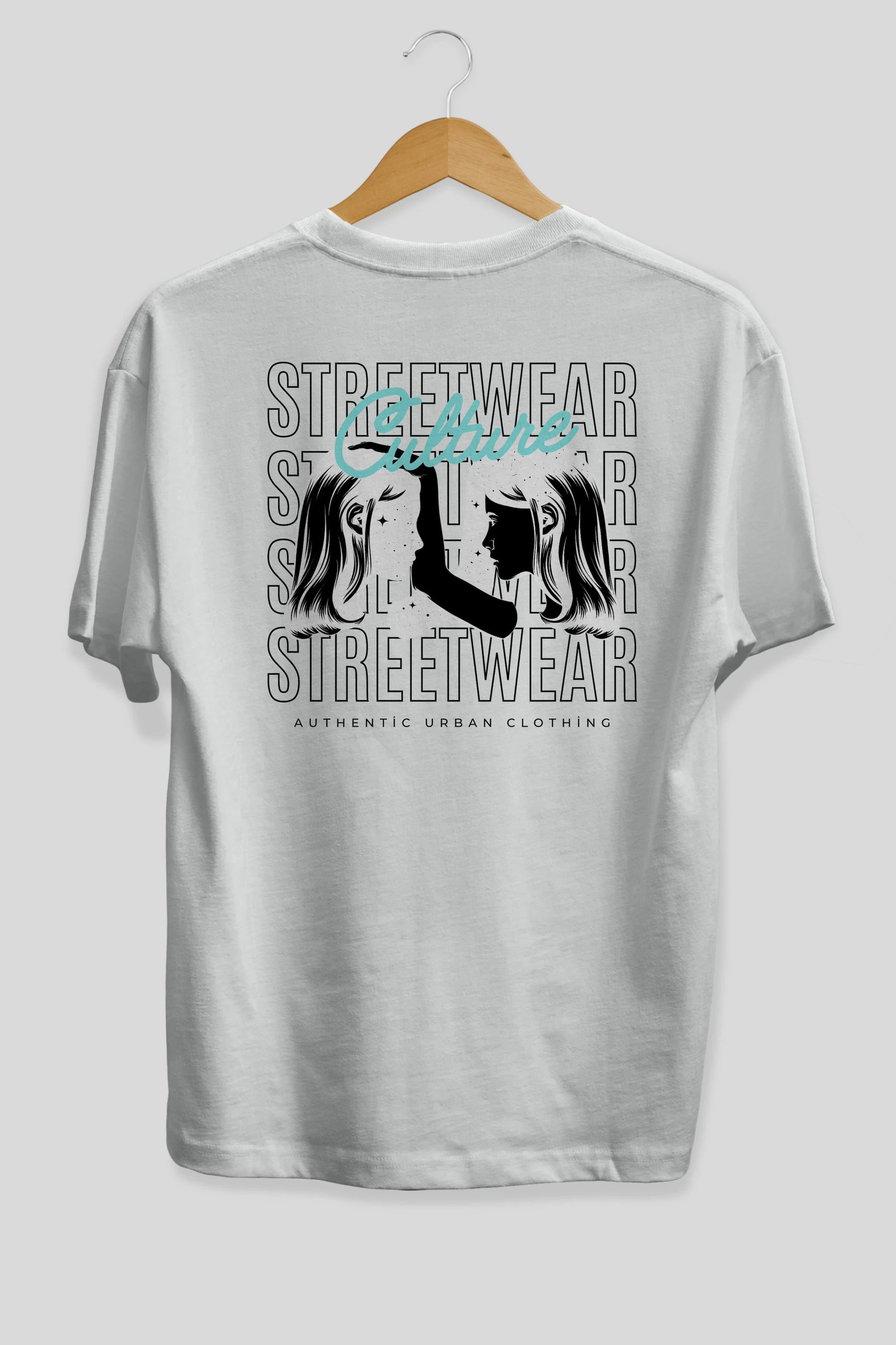 Culture Streetwear Yazılı Arka Baskılı Oversize t-shirt Erkek Kadın Unisex