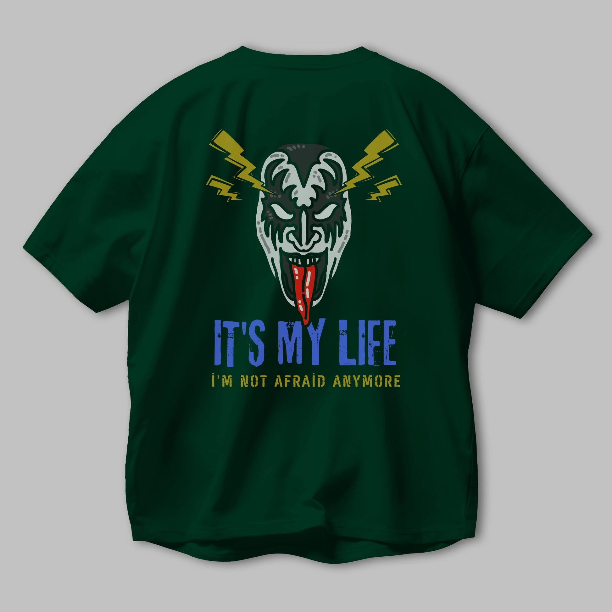 Its My Life Yazılı Arka Baskılı Oversize t-shirt Erkek Kadın Unisex