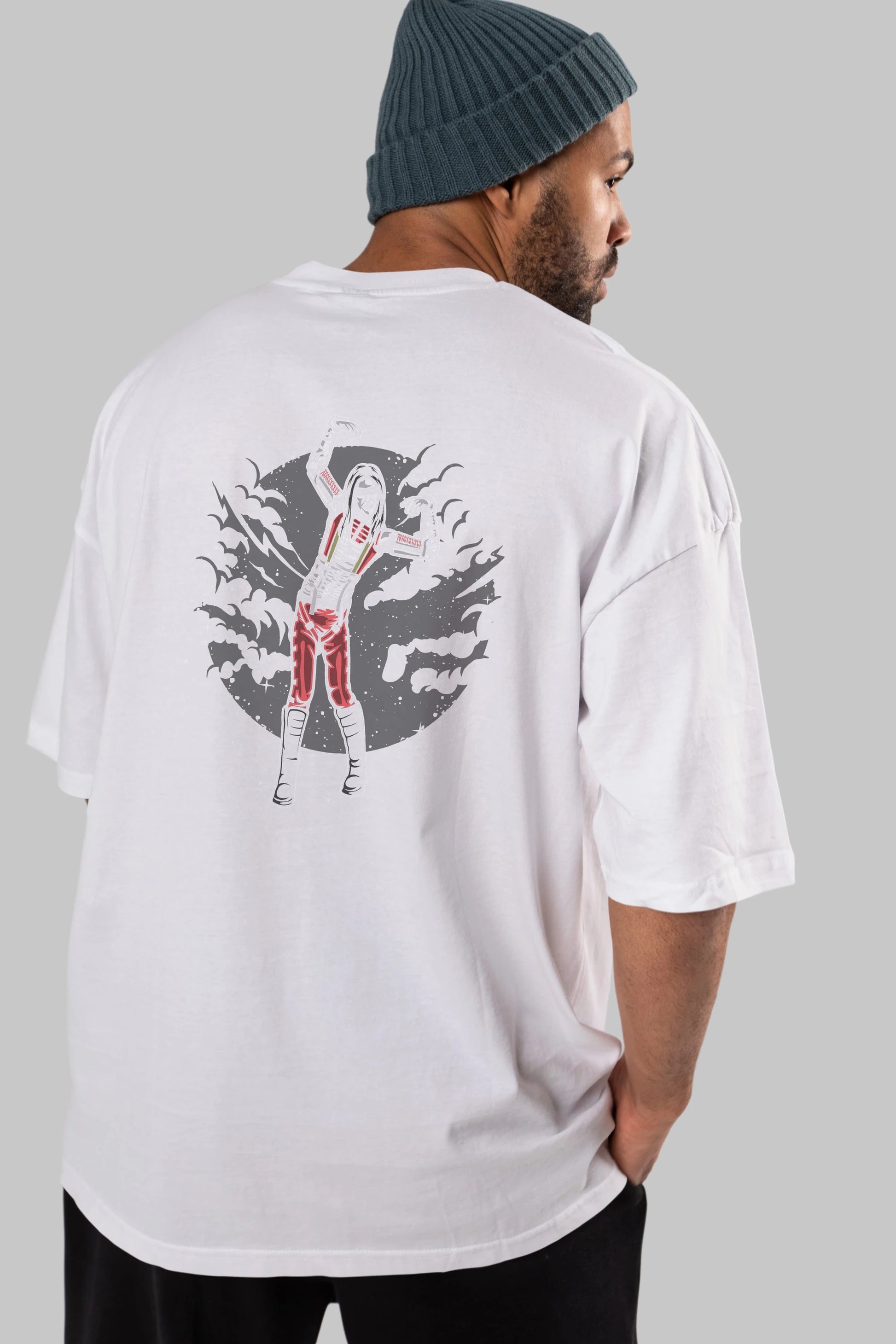 Marilyn Manson Arka Baskılı Oversize t-shirt Erkek Kadın Unisex %100 Pamuk