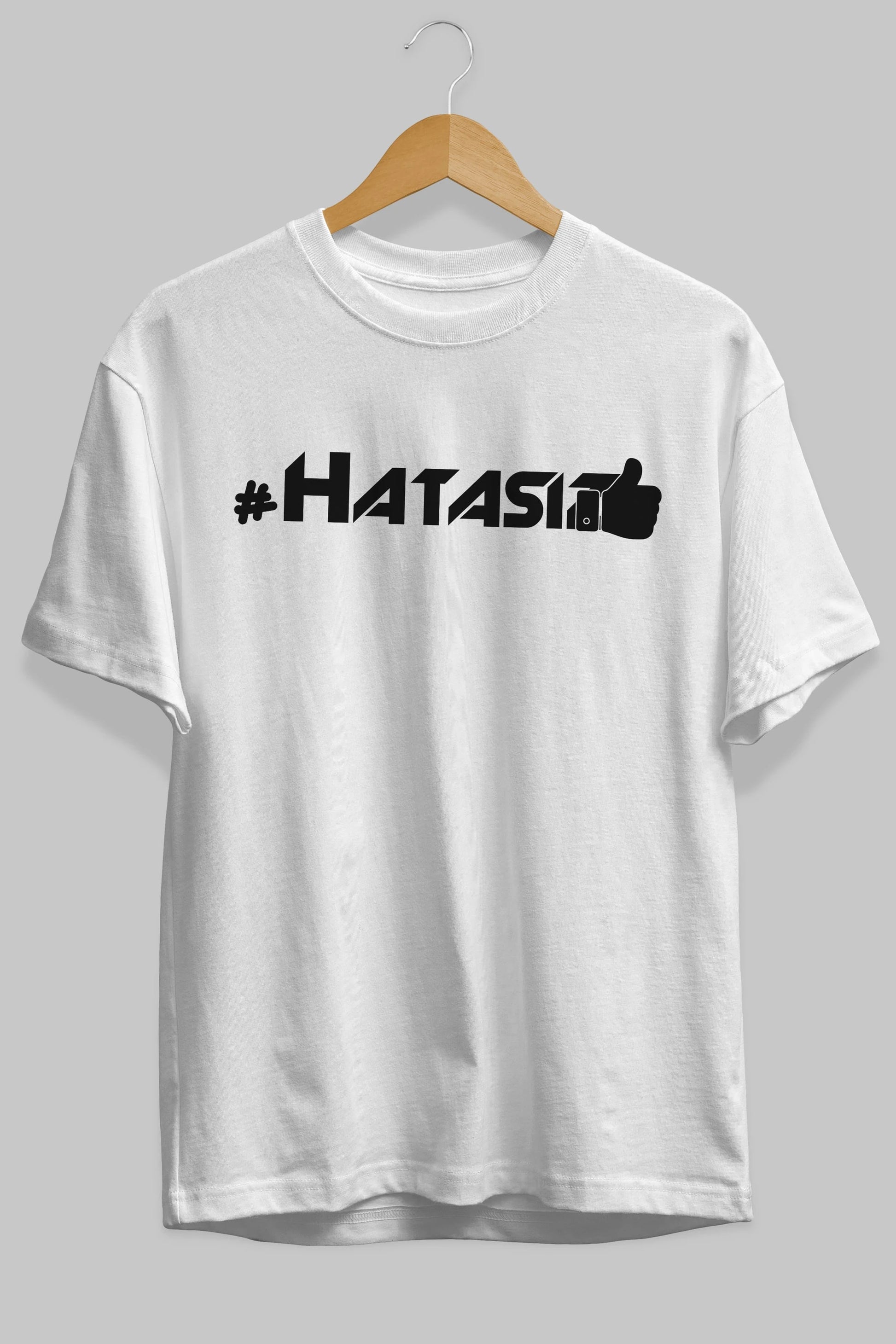 Hatasız Ön Baskılı Oversize t-shirt %100 pamuk Erkek Kadın Unisex