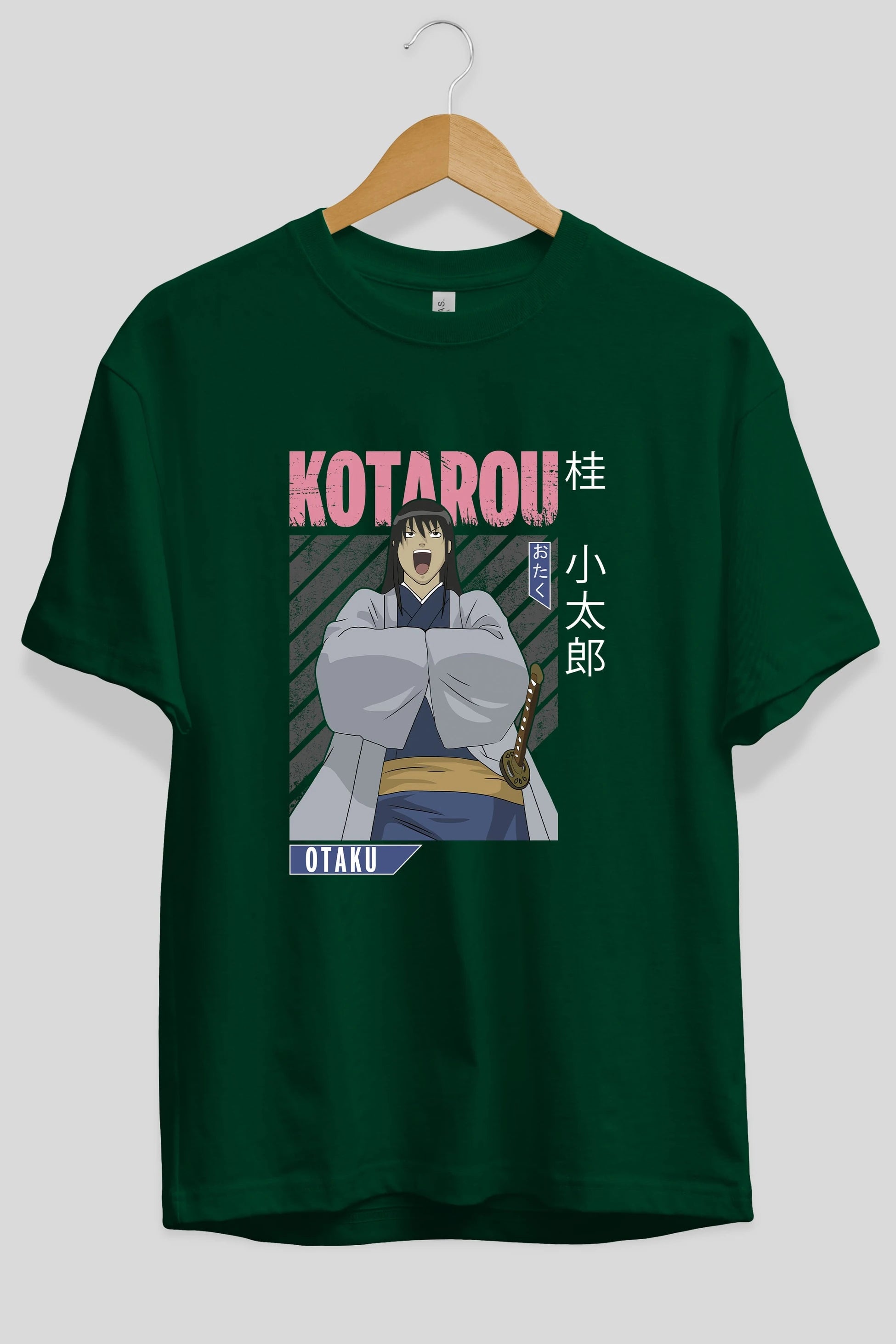 Kotarou Katsura GINTAMA 1 Anime Ön Baskılı Oversize t-shirt %100 pamuk Erkek Kadın Unisex