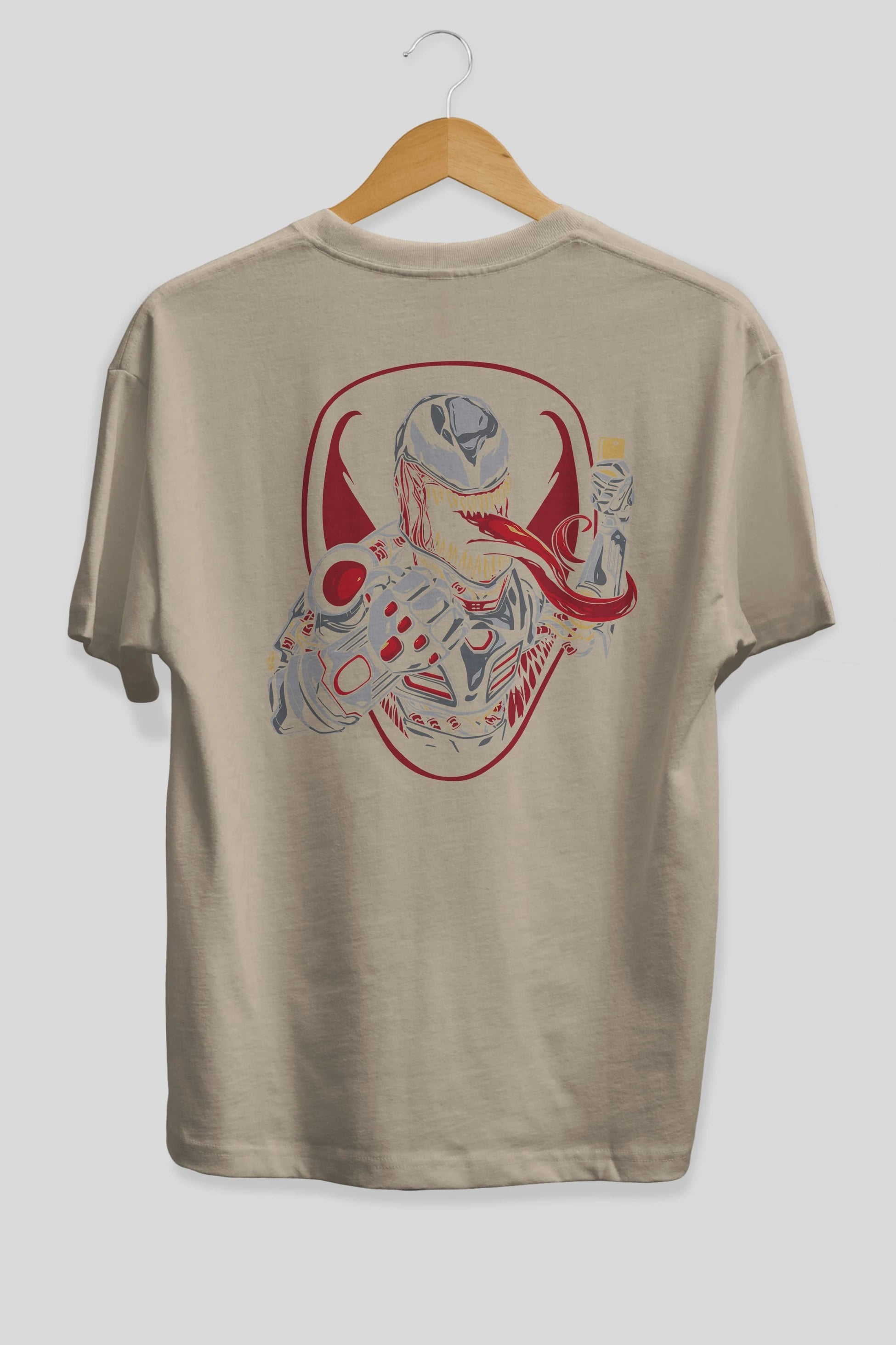Venom (17) Arka Baskılı Oversize t-shirt Erkek Kadın Unisex %100 Pamuk Bisiklet Yaka tişort