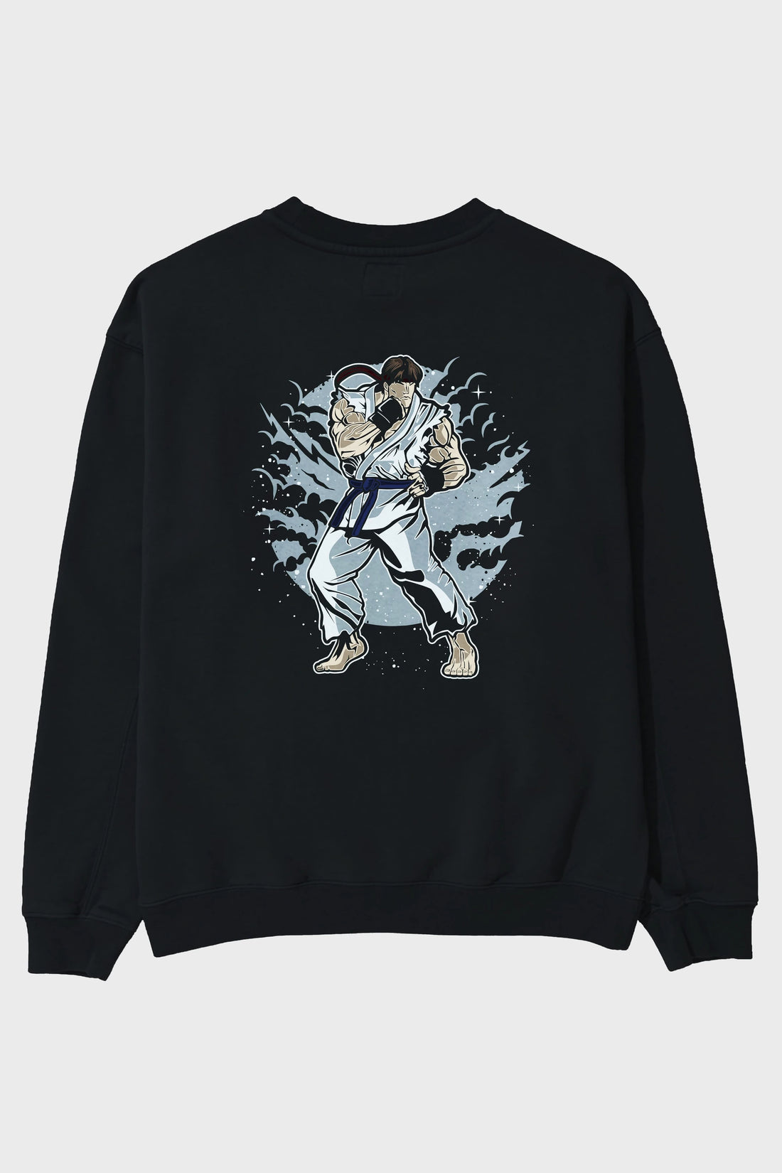 RYU Arka Baskılı Oversize Sweatshirt Erkek Kadın Unisex