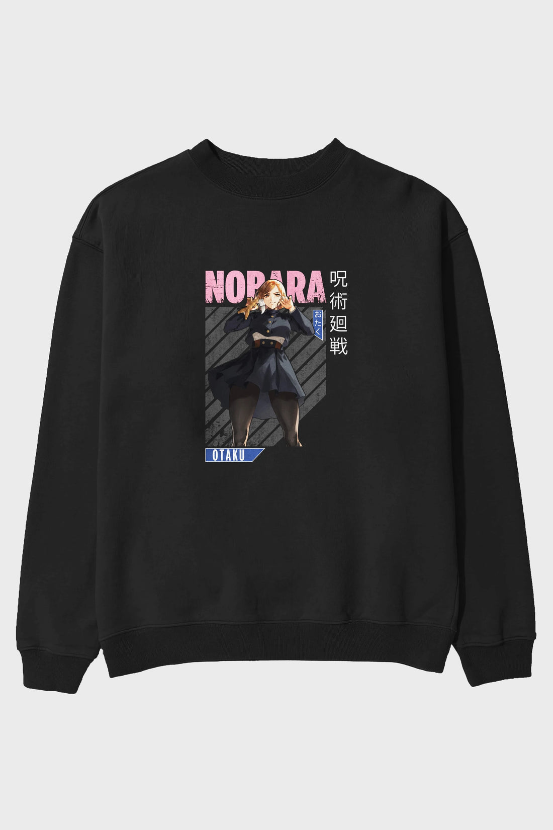 Nobara Kugisaki 4 Anime Ön Baskılı Oversize Sweatshirt Erkek Kadın Unisex