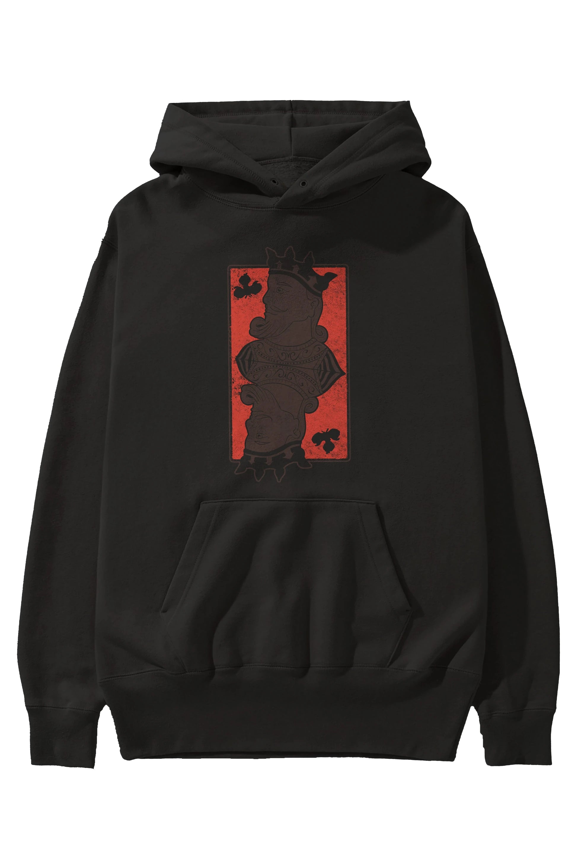 King Streetwear Ön Baskılı Hoodie Oversize Kapüşonlu Sweatshirt Erkek Kadın Unisex