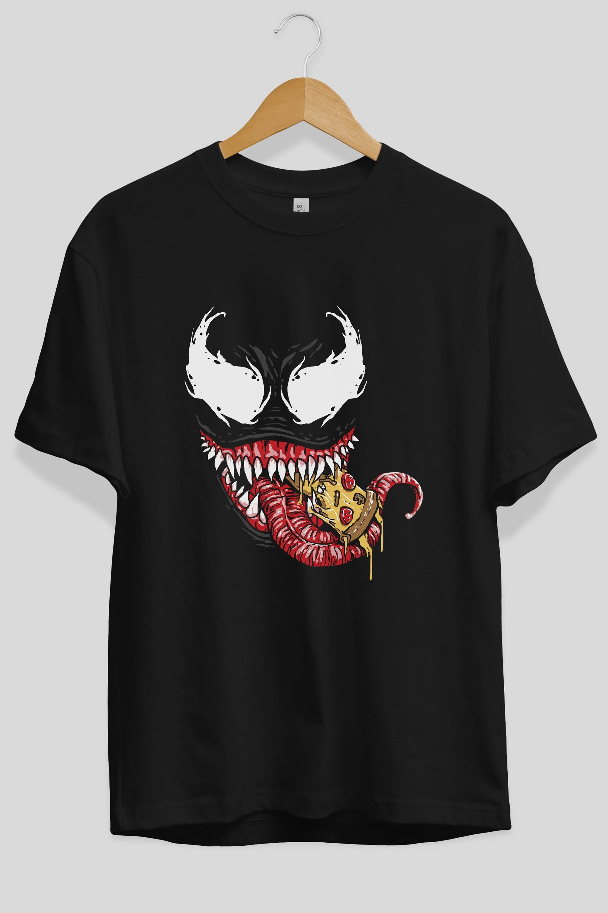 Venom (1) Ön Baskılı Oversize t-shirt Erkek Kadın Unisex %100 Pamuk Bisiklet Yaka tişort