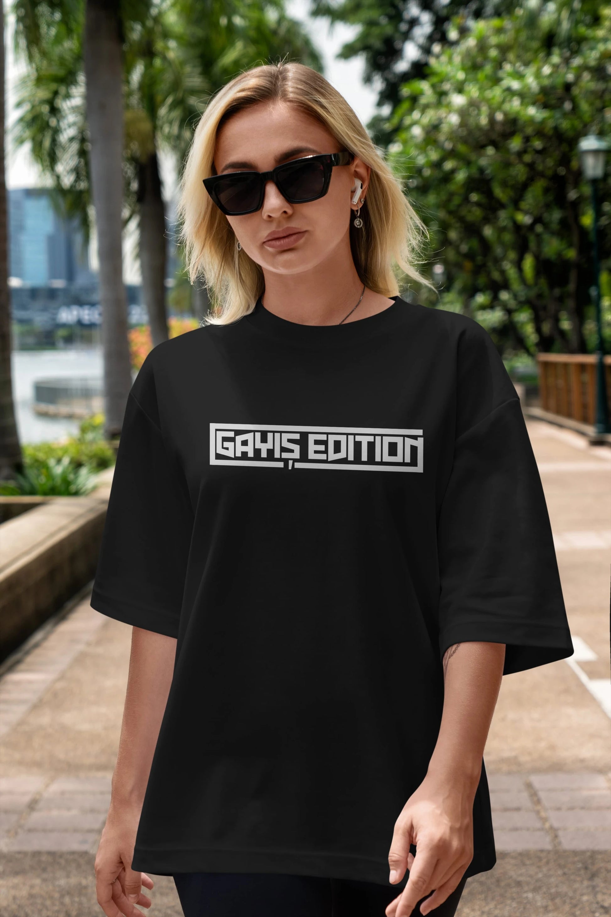 Gayış Edution Ön Baskılı Oversize t-shirt %100 pamuk Erkek Kadın Unisex