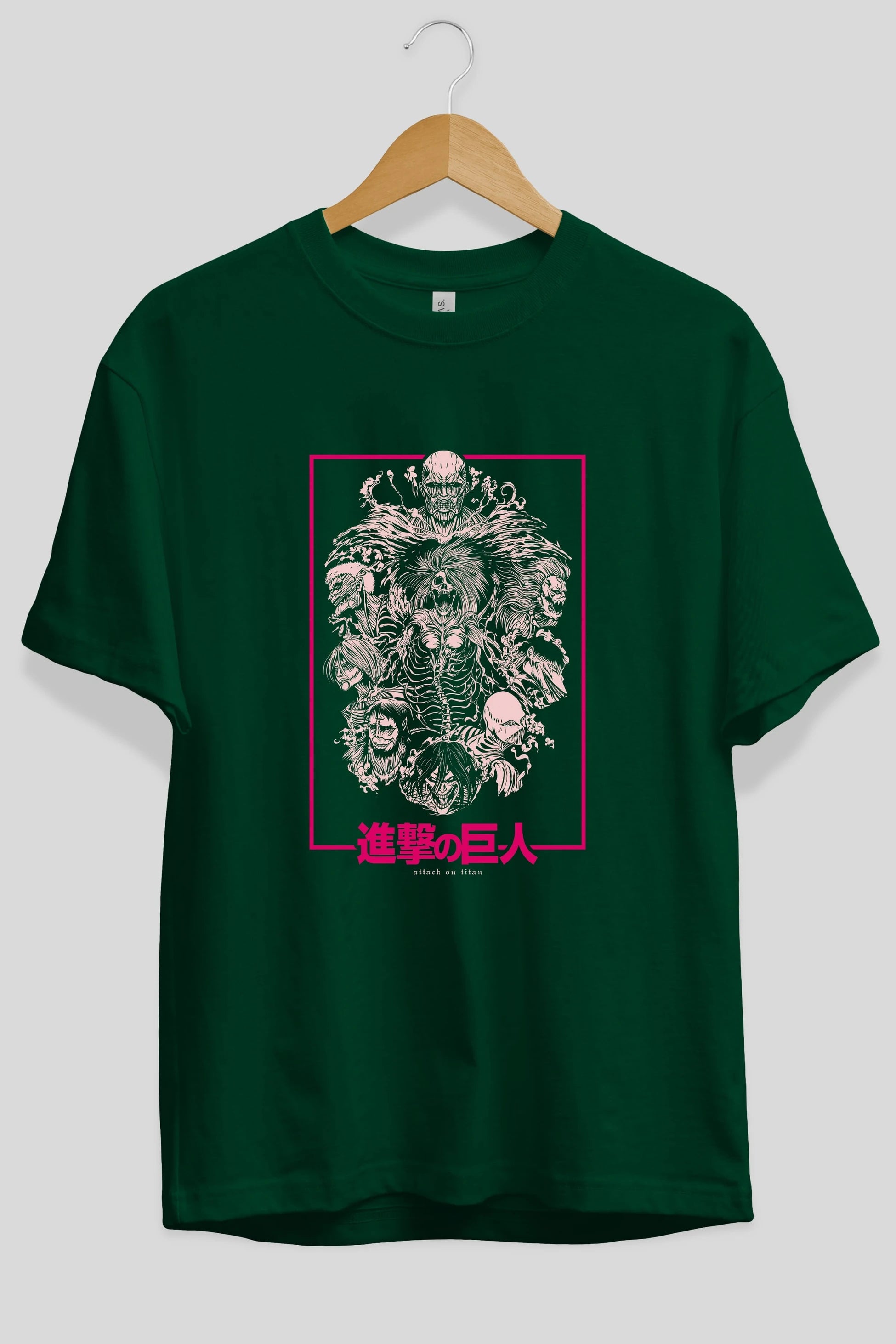 ATTACK ON TITANS Anime Ön Baskılı Oversize t-shirt %100 pamuk Erkek Kadın Unisex
