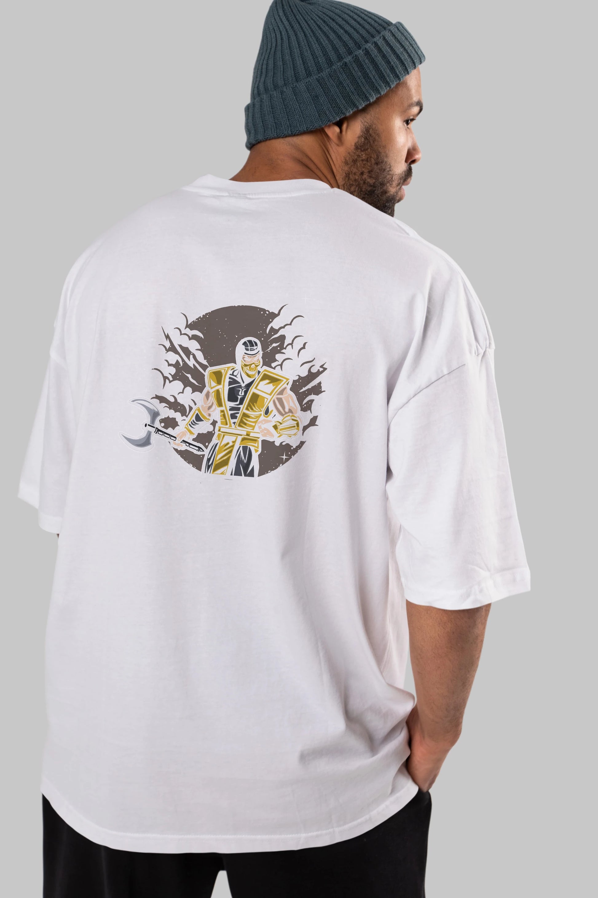 SCORPION Arka Baskılı Oversize t-shirt Erkek Kadın Unisex %100 Pamuk