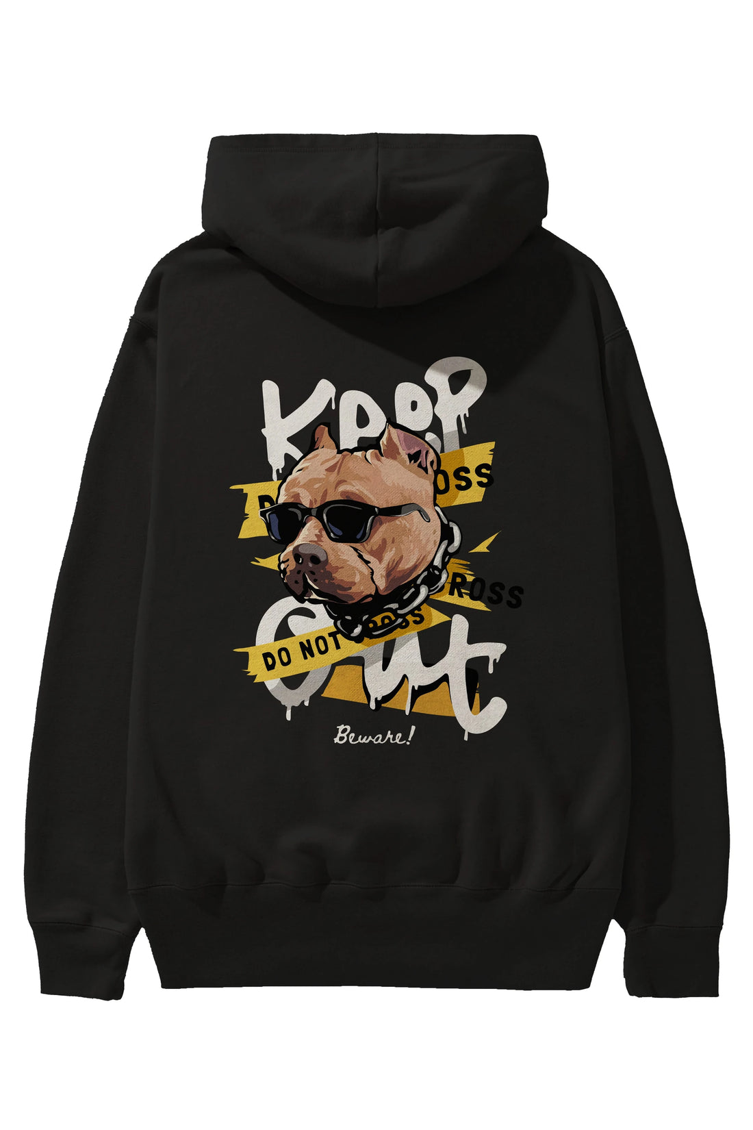 Teddy Bear Keep Arka Baskılı Hoodie Oversize Kapüşonlu Sweatshirt Erkek Kadın Unisex