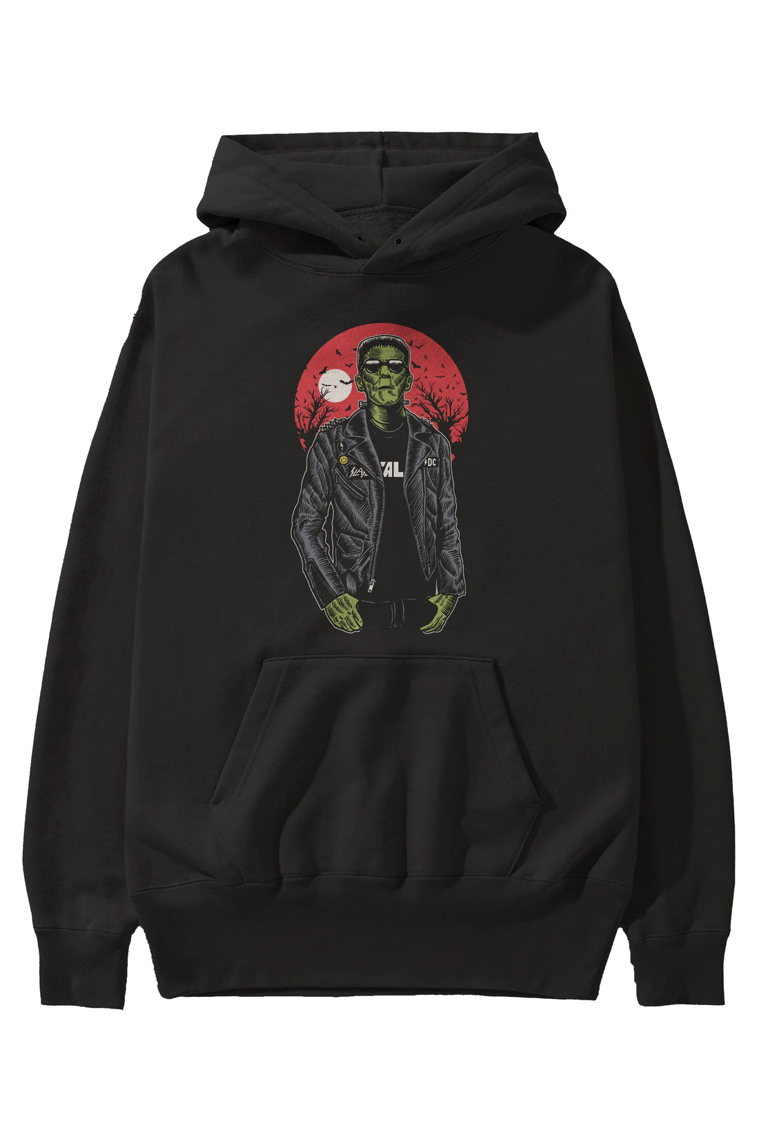 Frank Ön Baskılı Hoodie Oversize Kapüşonlu Sweatshirt Erkek Kadın Unisex