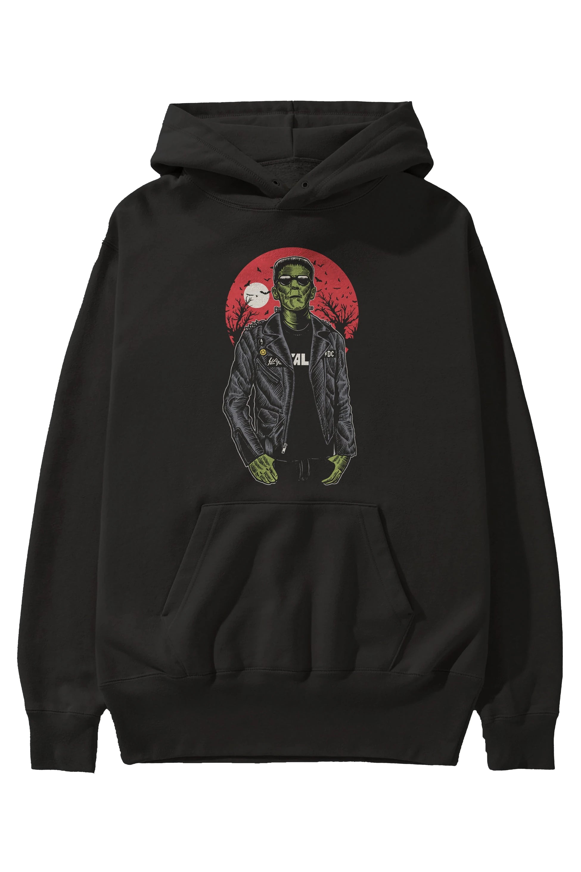 Frank Ön Baskılı Hoodie Oversize Kapüşonlu Sweatshirt Erkek Kadın Unisex