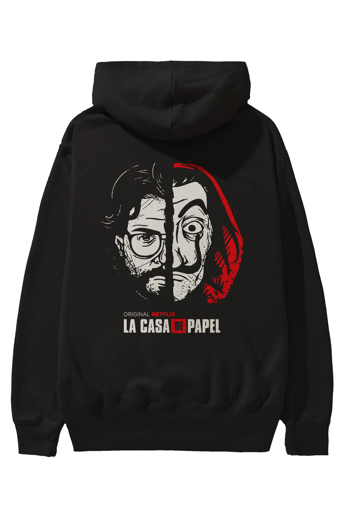 La Casa De Papel (9) Arka Baskılı Hoodie Oversize Kapüşonlu Sweatshirt Erkek Kadın Unisex