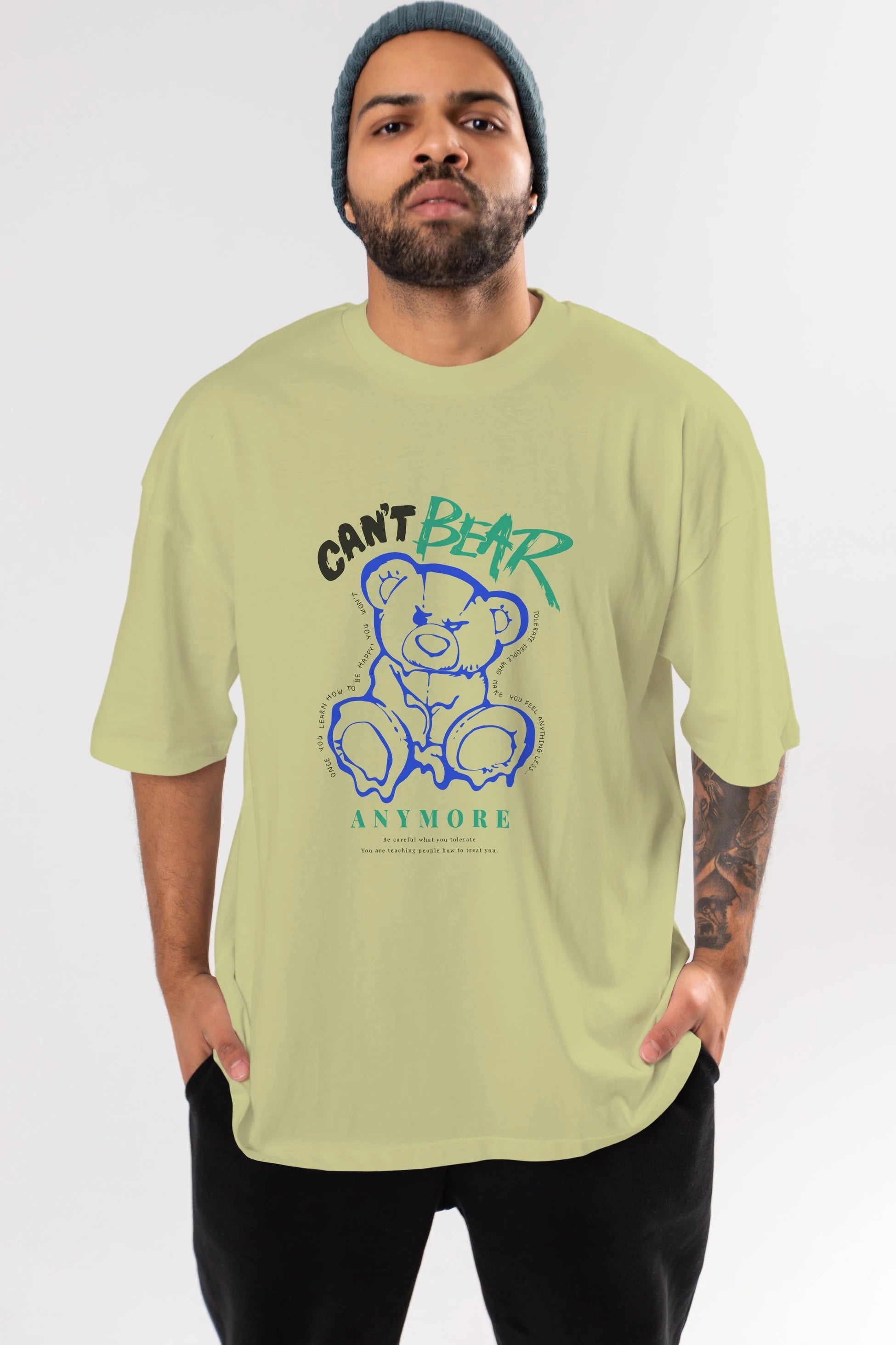 Cant Bear Anymore Ön Baskılı Oversize t-shirt Erkek Kadın Unisex