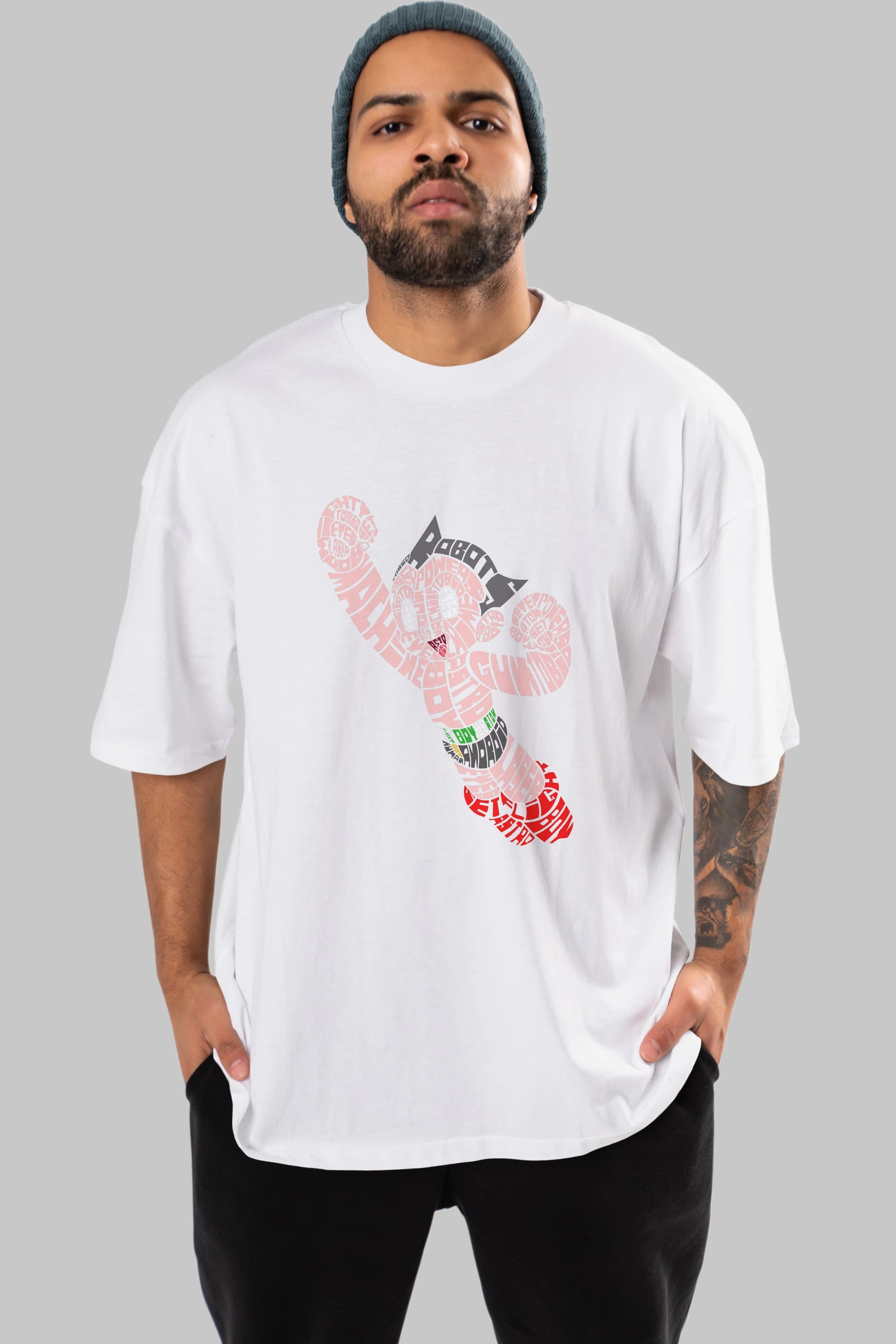 Astroboy Ön Baskılı Oversize t-shirt %100 pamuk Erkek Kadın Unisex