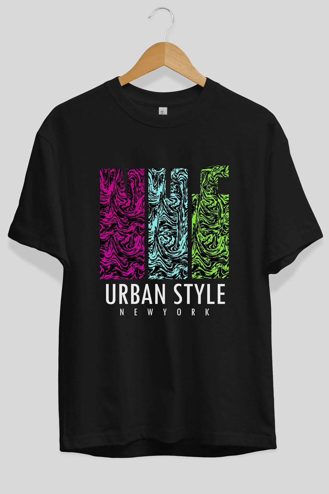 Urban Style Newyork Ön Baskılı Oversize t-shirt Erkek Kadın Unisex