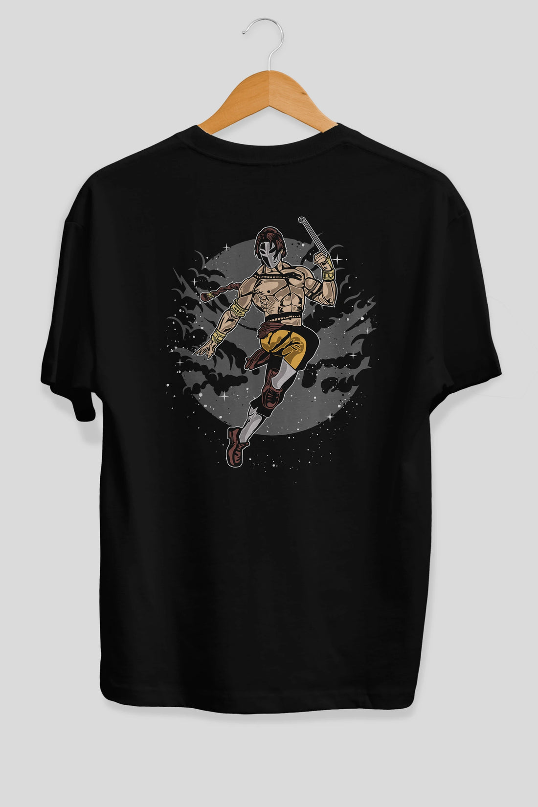 Vega Arka Baskılı Oversize t-shirt Erkek Kadın Unisex %100 Pamuk