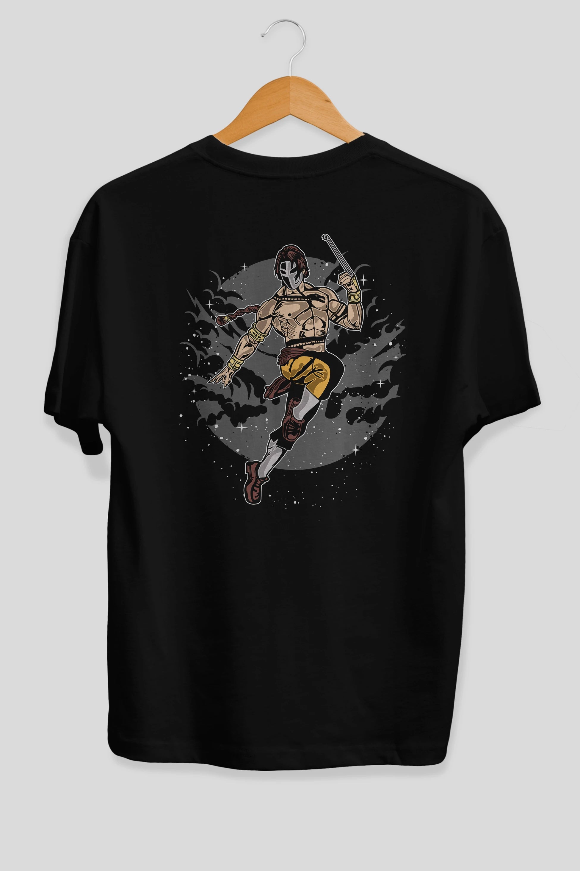 Vega Arka Baskılı Oversize t-shirt Erkek Kadın Unisex %100 Pamuk
