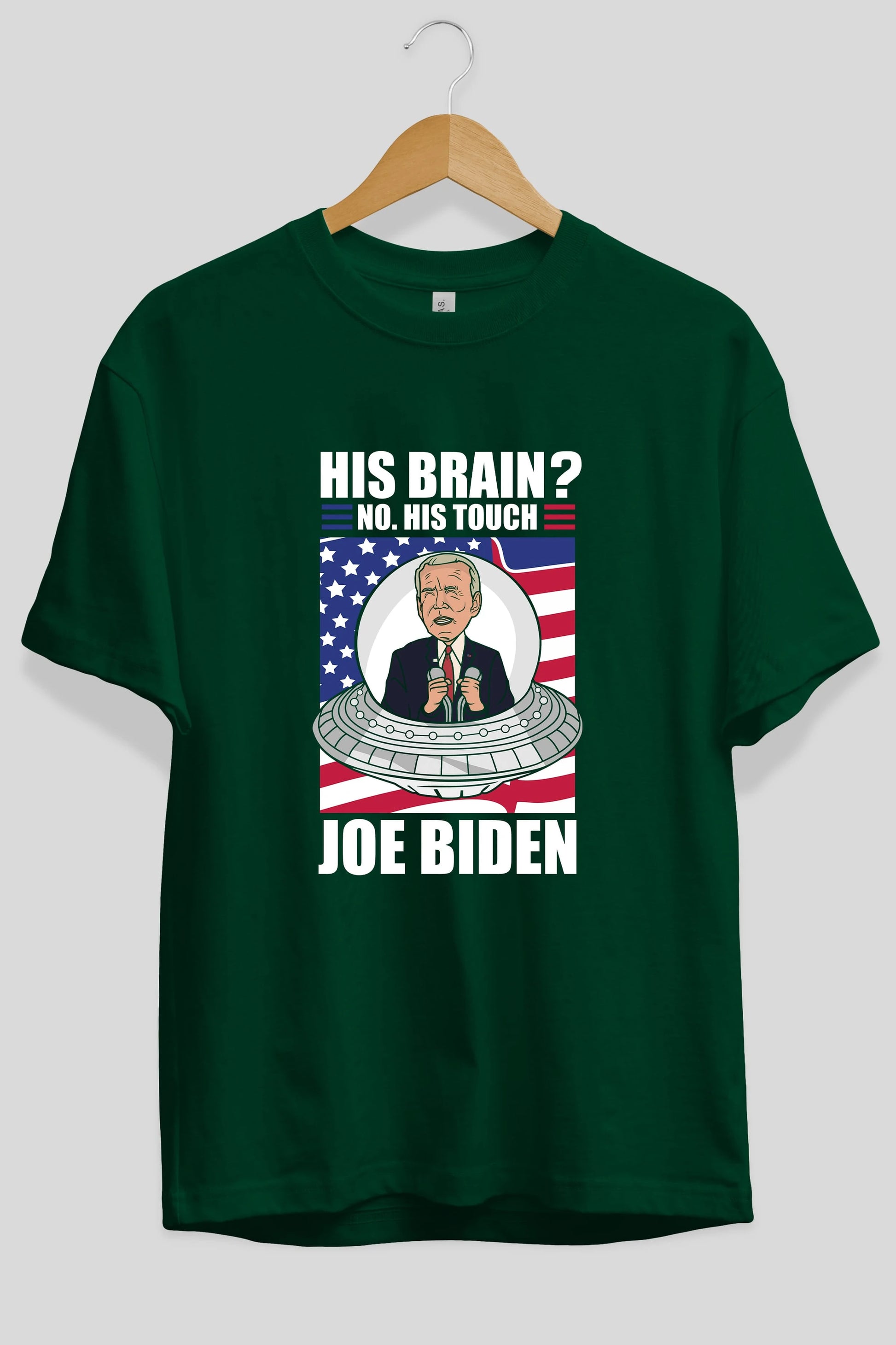 Alien Biden Ön Baskılı Oversize t-shirt Erkek Kadın Unisex %100 Pamuk tişort