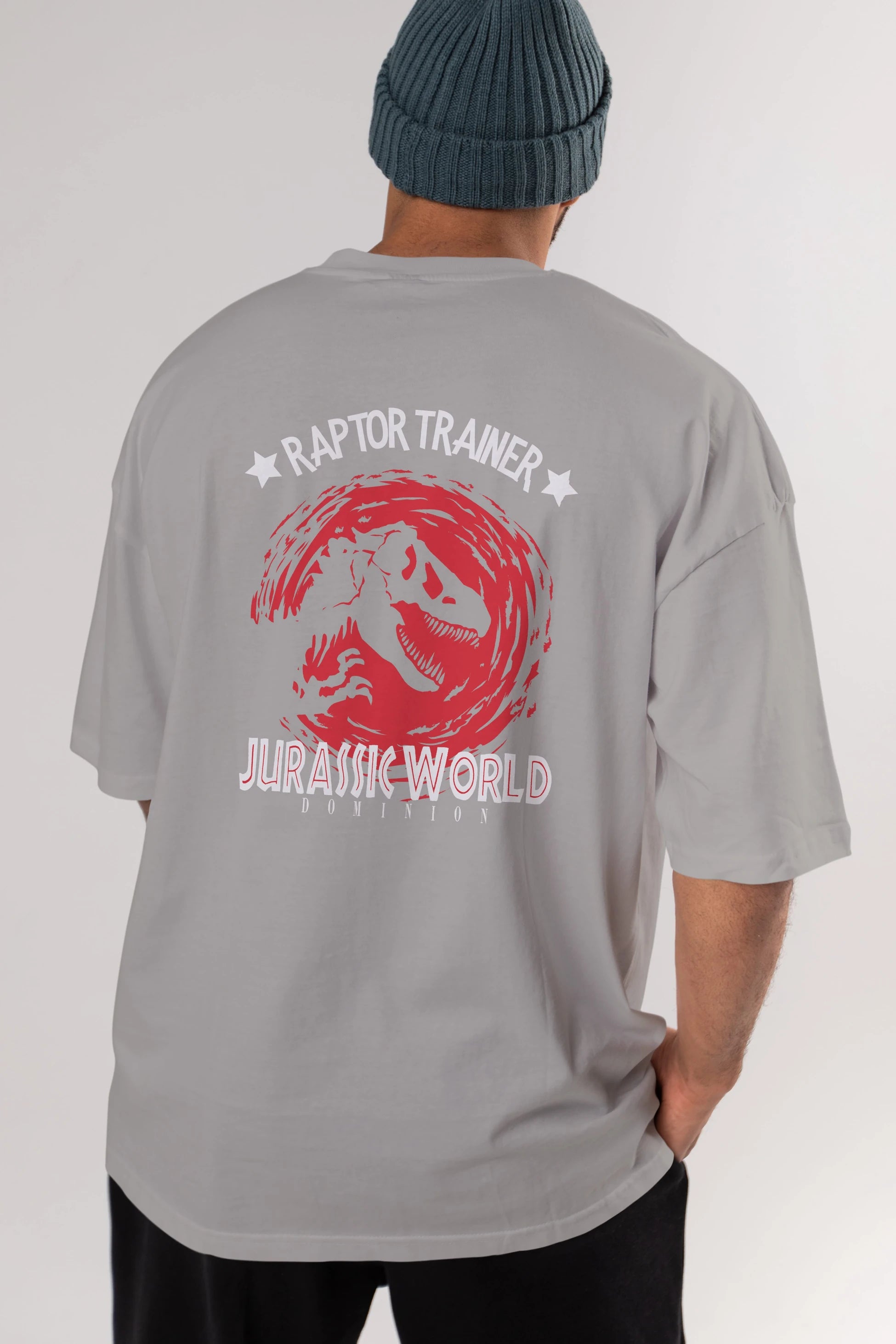 Jurassic Park (3) Arka Baskılı Oversize t-shirt Erkek Kadın Unisex %100 Pamuk Bisiklet Yaka tişort