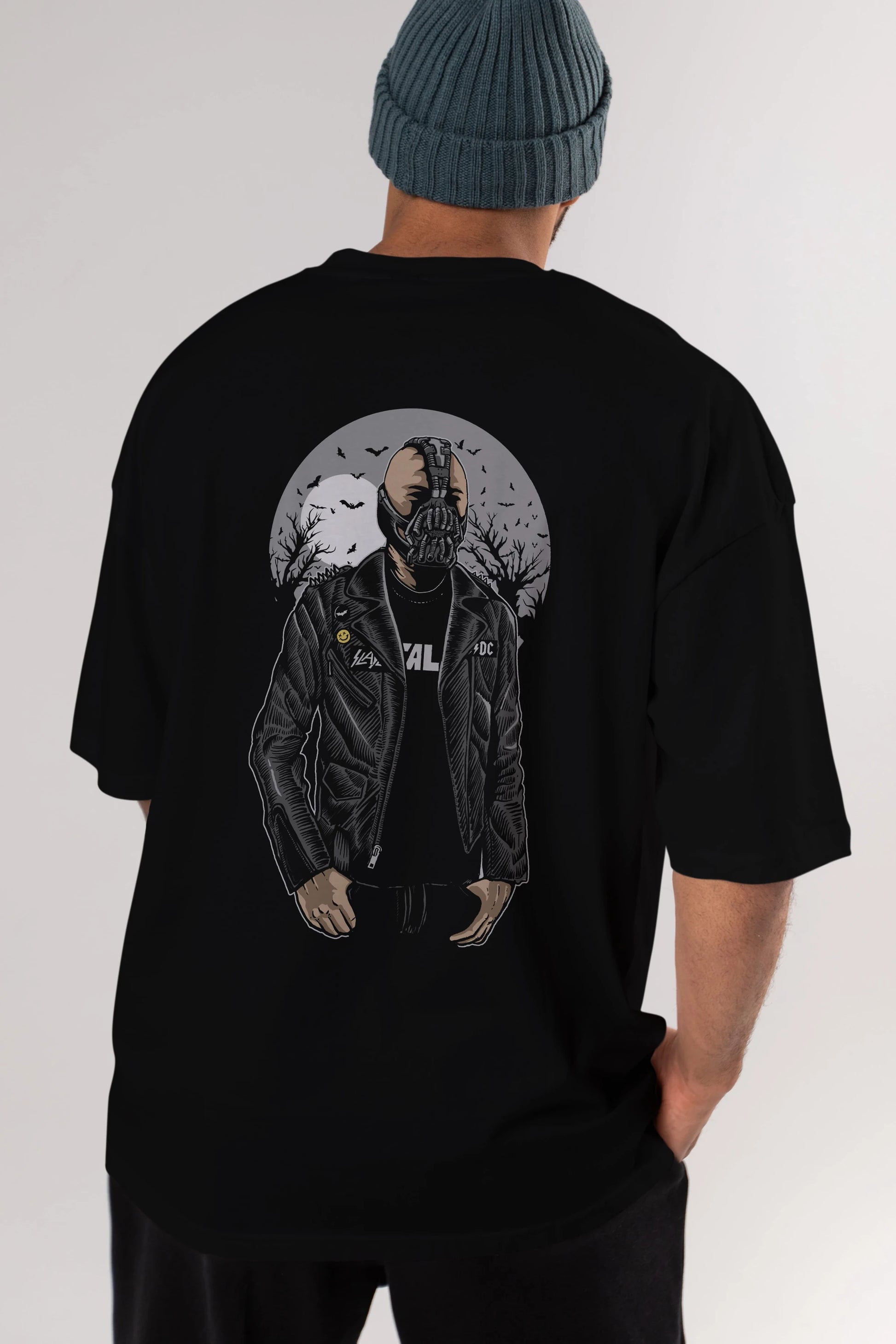 Bane Arka Baskılı Oversize t-shirt Erkek Kadın Unisex %100 Pamuk